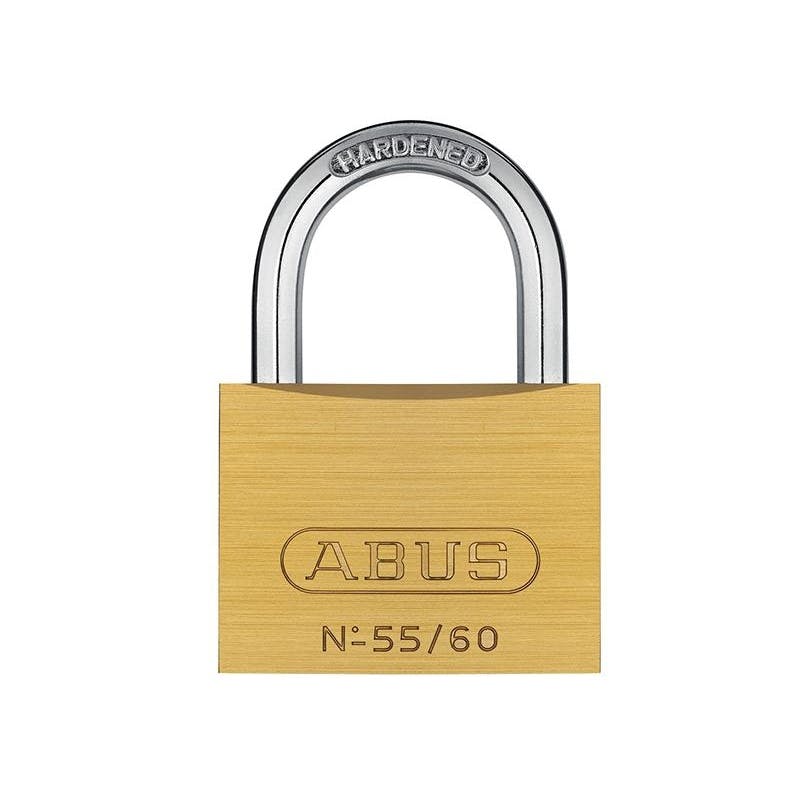 Abus Mechanical 55 Series Brass Padlock - 60Mm Keyed Alike 5601 - Multi Colour