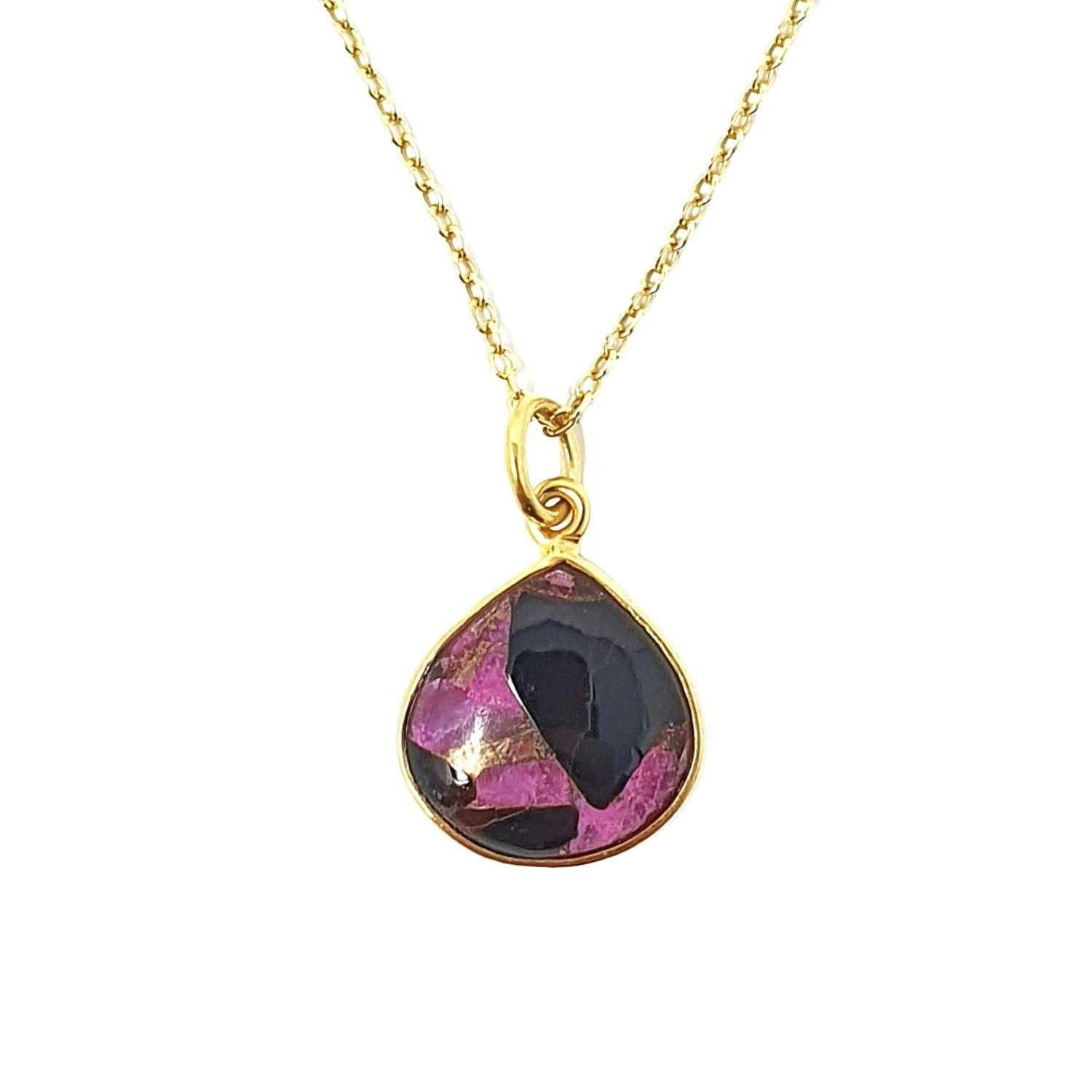 Harfi Gold 18Ct Vermeil Plated Ruby Necklace
