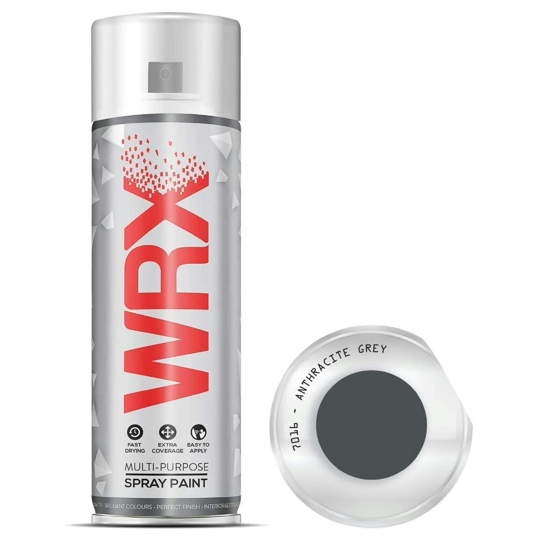 Rackhams Anthracite/Grey Semi Gloss Spray Paint 400Ml Ral 7016