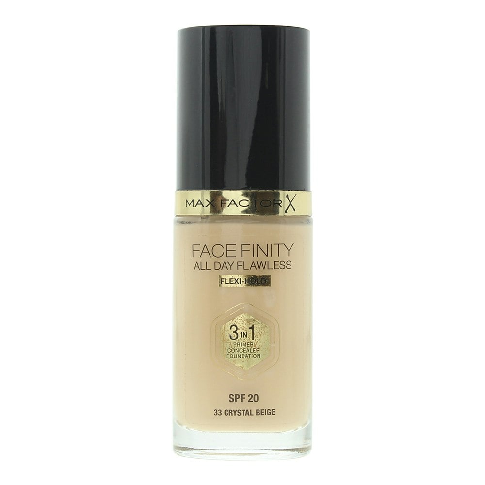 Max Factor Beige Face Finity All Day Flawless 3 In 1 33 Crystal Foundation 30Ml