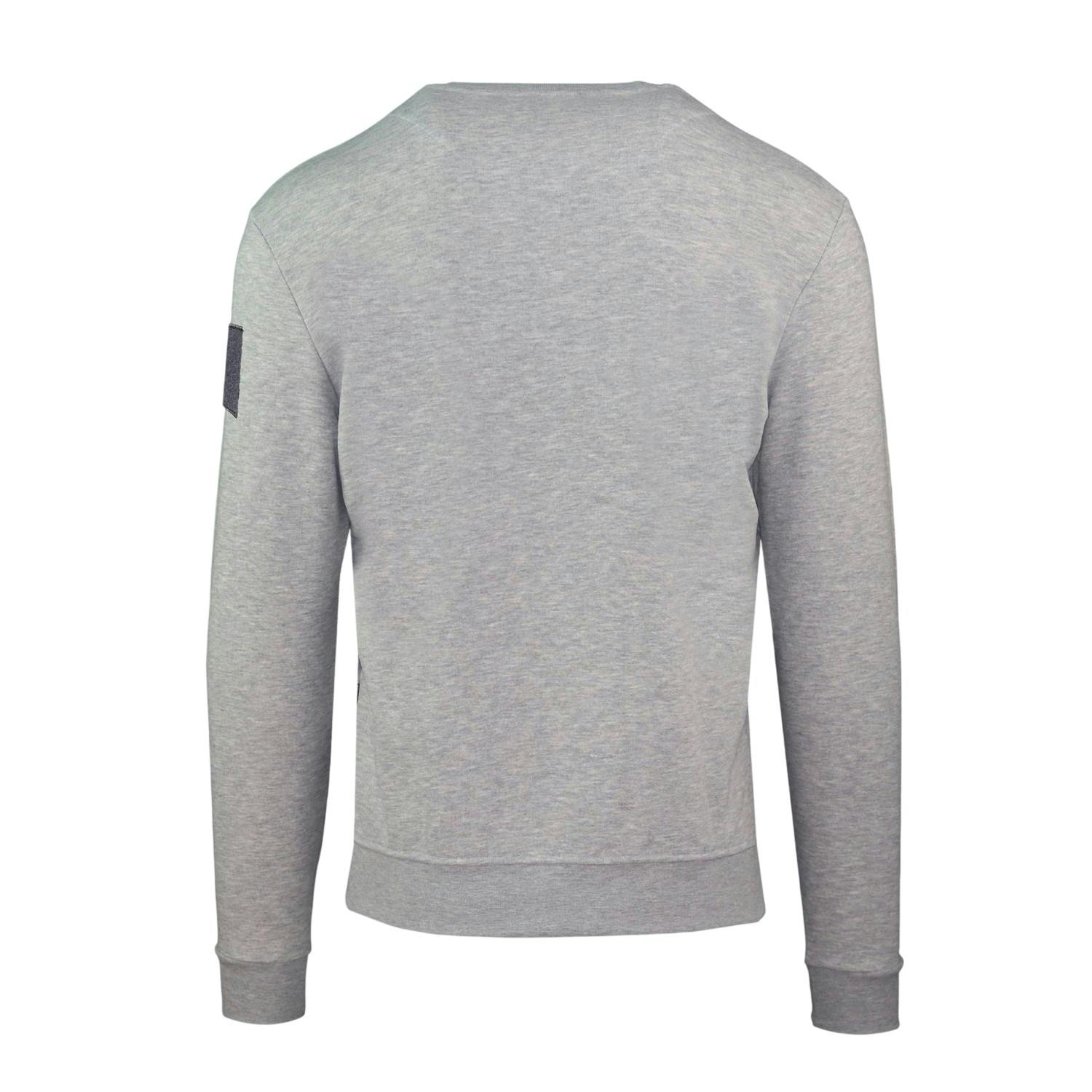 Aquascutum Men's Grey Patch Sweatshirt - S - 100% Cotton