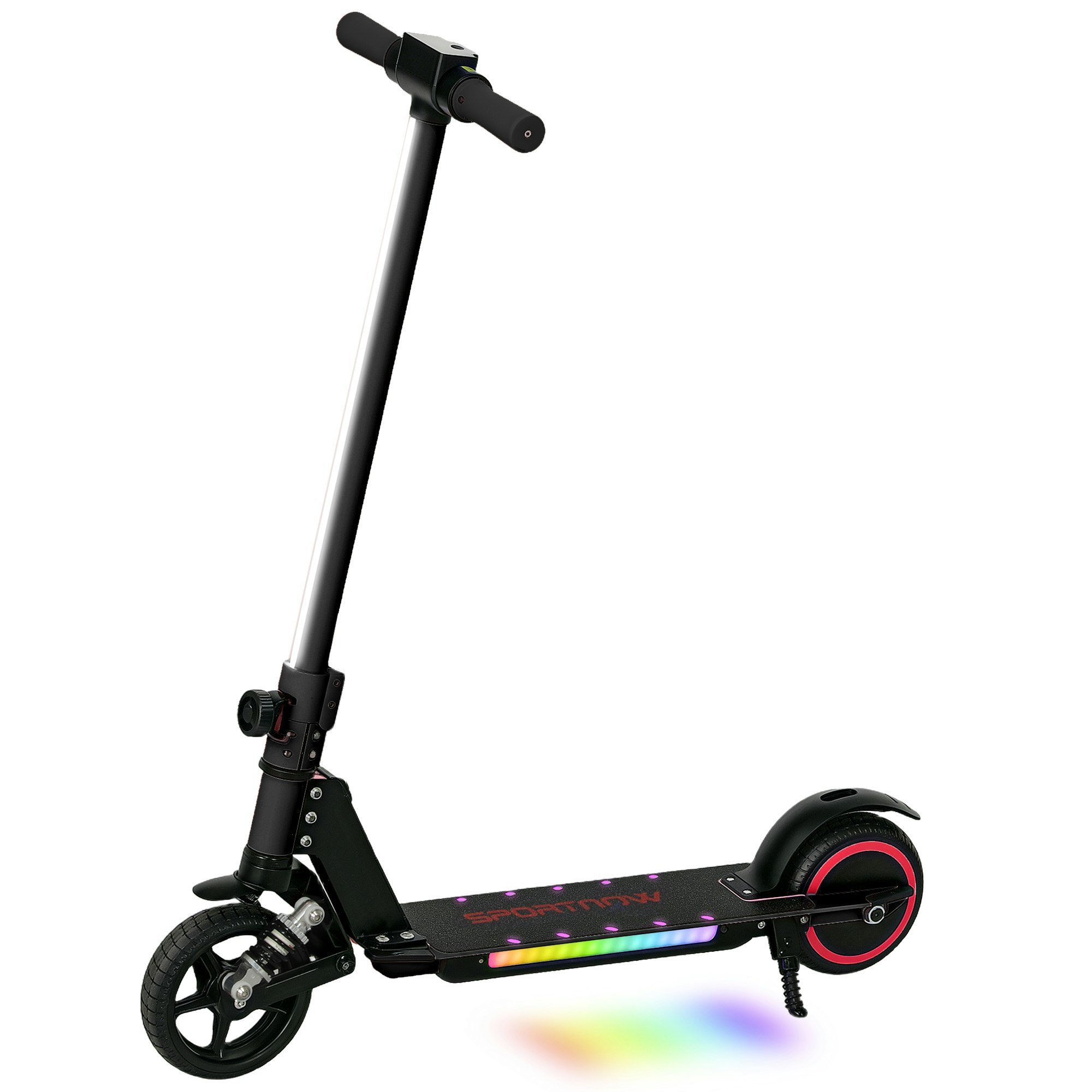 Sportnow Black Folding Electric Ride-On Scooter, Ride On Toy - 78L X Size 32W X 92Hcm