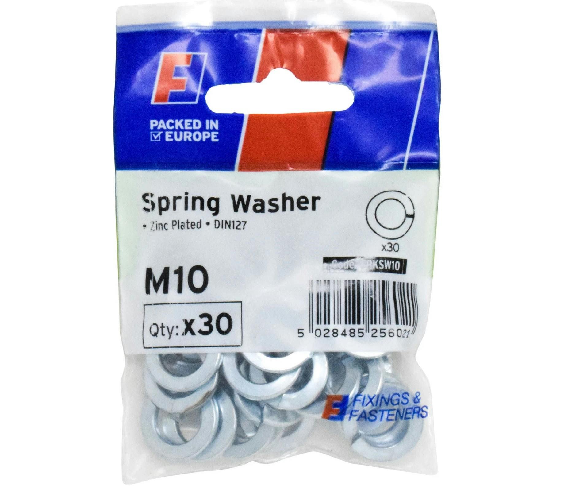 Rackhams Spring Washer M10 Forgepack 30