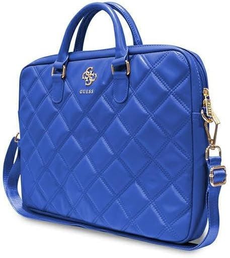 Guess Blue Quilted 4G Bag For 16" Laptop - Gucb15zpsqssgb