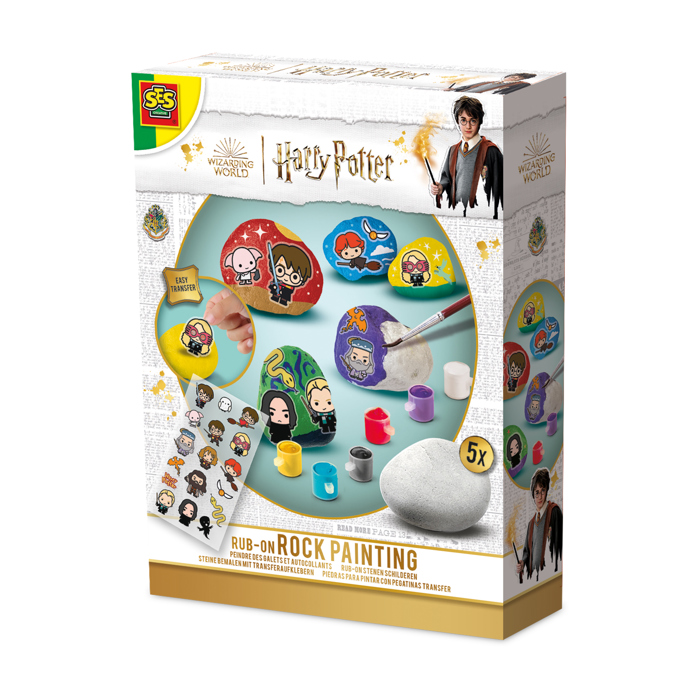 Ses Creative White Harry Potter - Rub-On Rock Painting