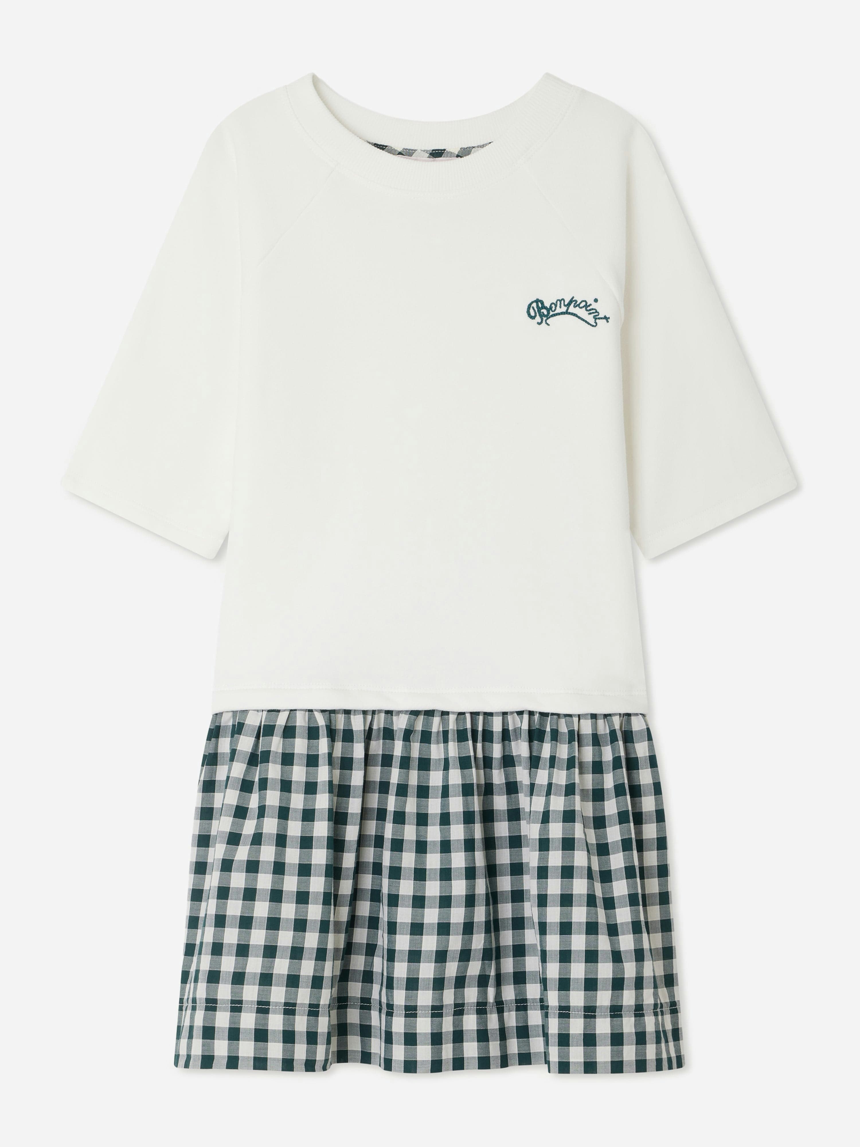Bonpoint Girls Blue Effie Dress In - 4 Yrs