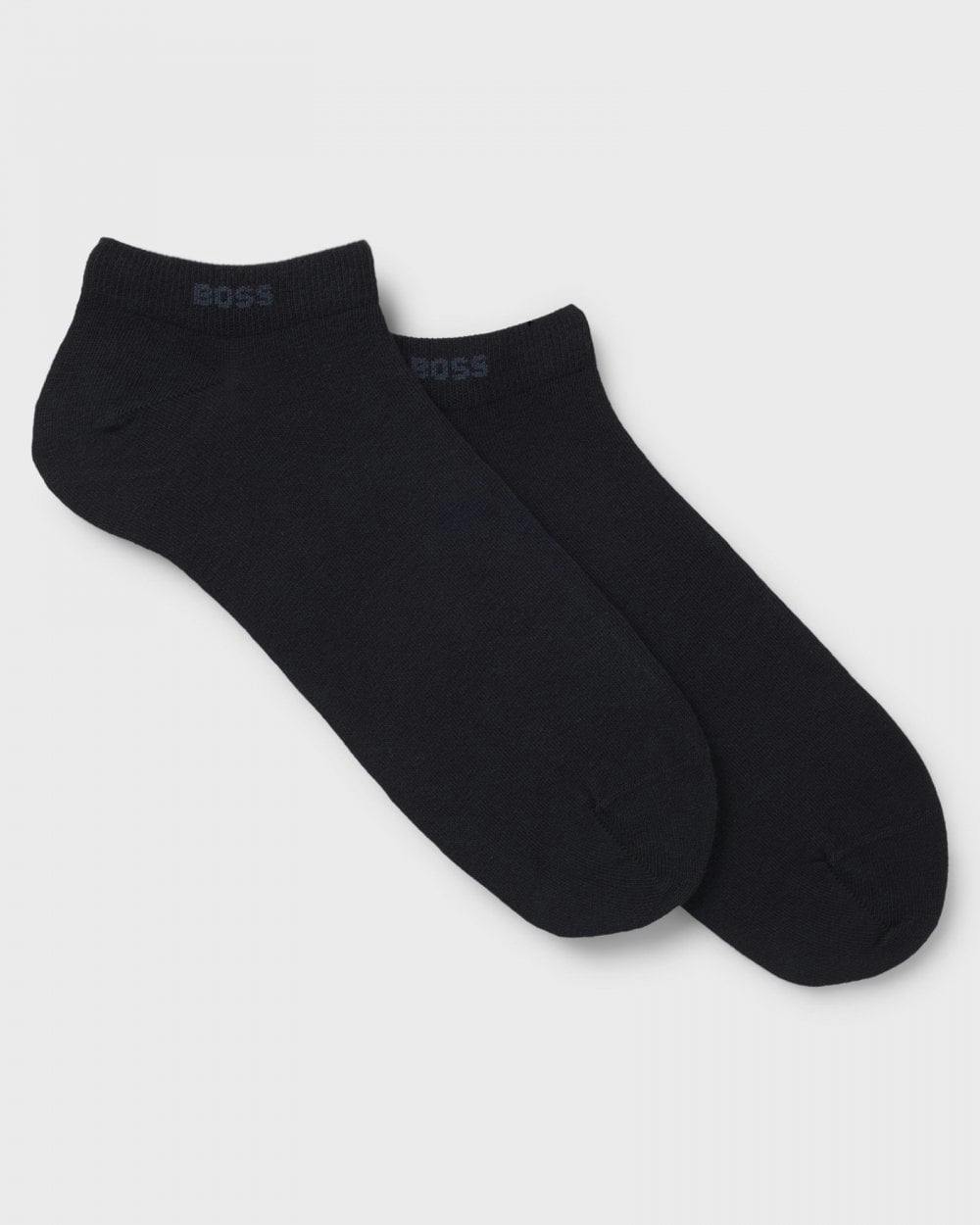 Boss Orange Orange/Dark/Blue Boss Two-Pack Of Ankle Length Socks In Stretch Fabric Nos - 401 - 401 - Uk9-12 Eu43-46 Us10-13