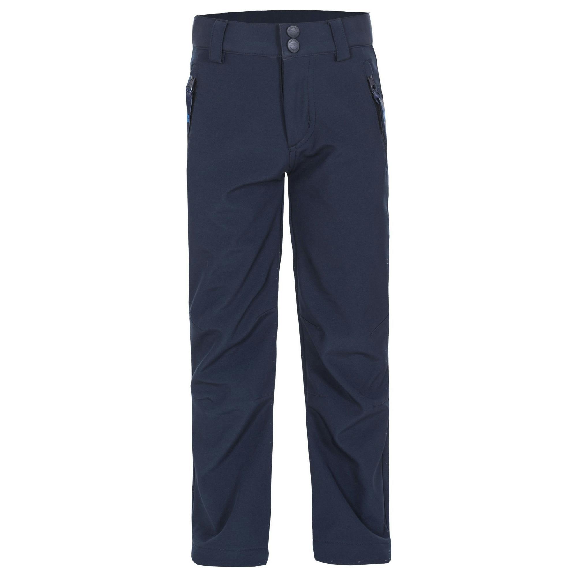 Trespass Childrens/Kids Galloway Softshell Trousers - Navy - 3/4 Years - Navy - 95% Polyester/5% Elastane