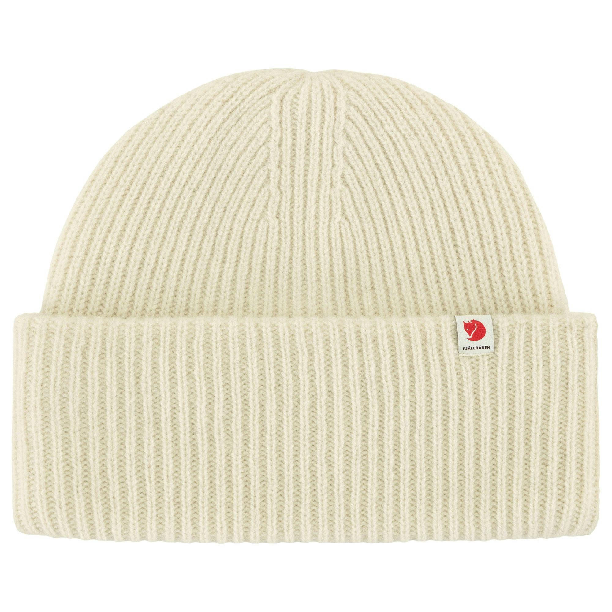 Fjallraven White Fjällräven Heavy Beanie - Chalk