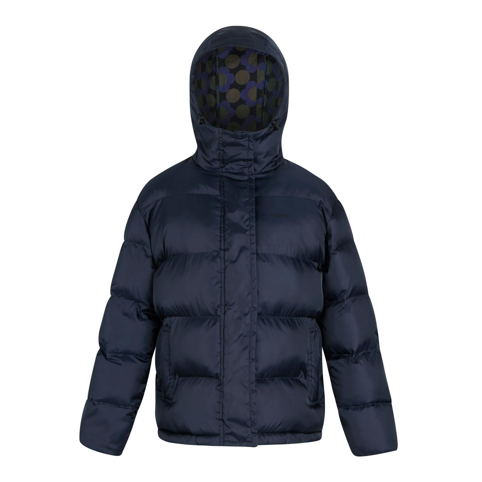 Regatta Women's Orla Kiely Flowers Quilted Oversized Jacket - Navy - 18 Uk - Navy - 100% Polyester