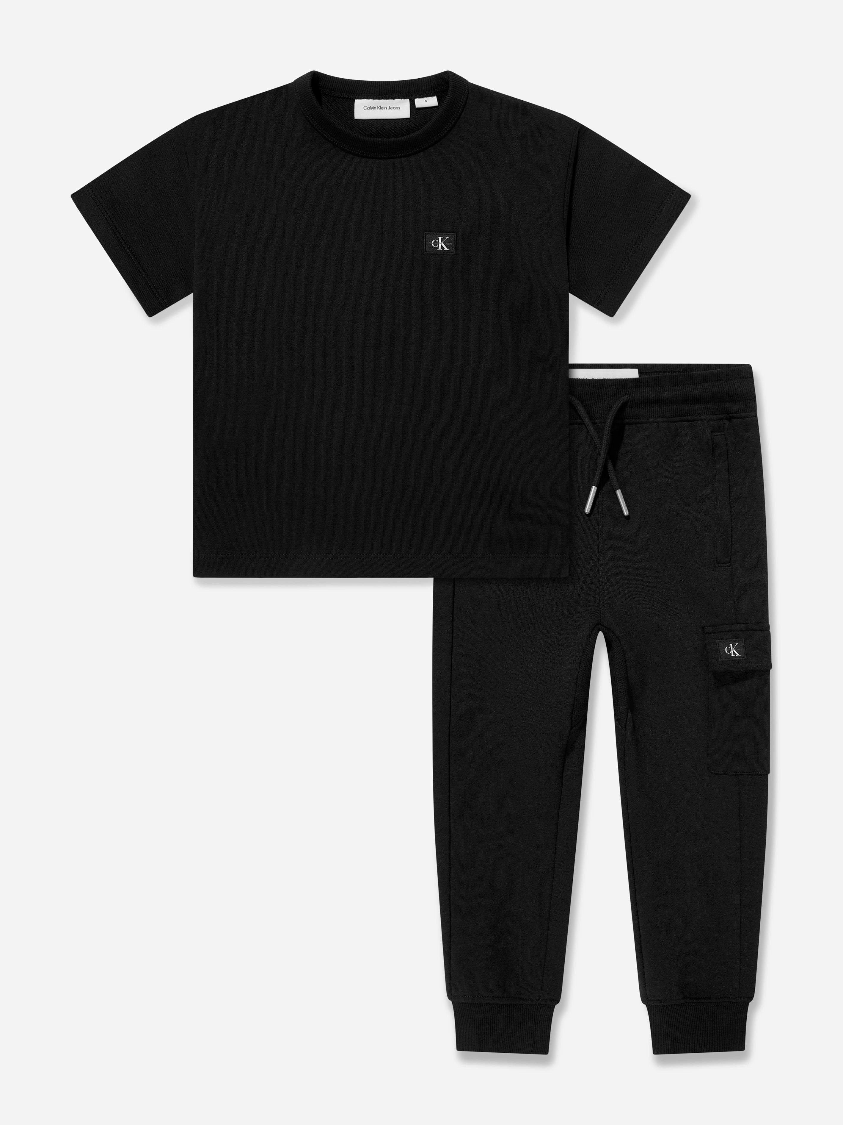 Calvin Klein Boys Black Trouser Set In - 14 Yrs