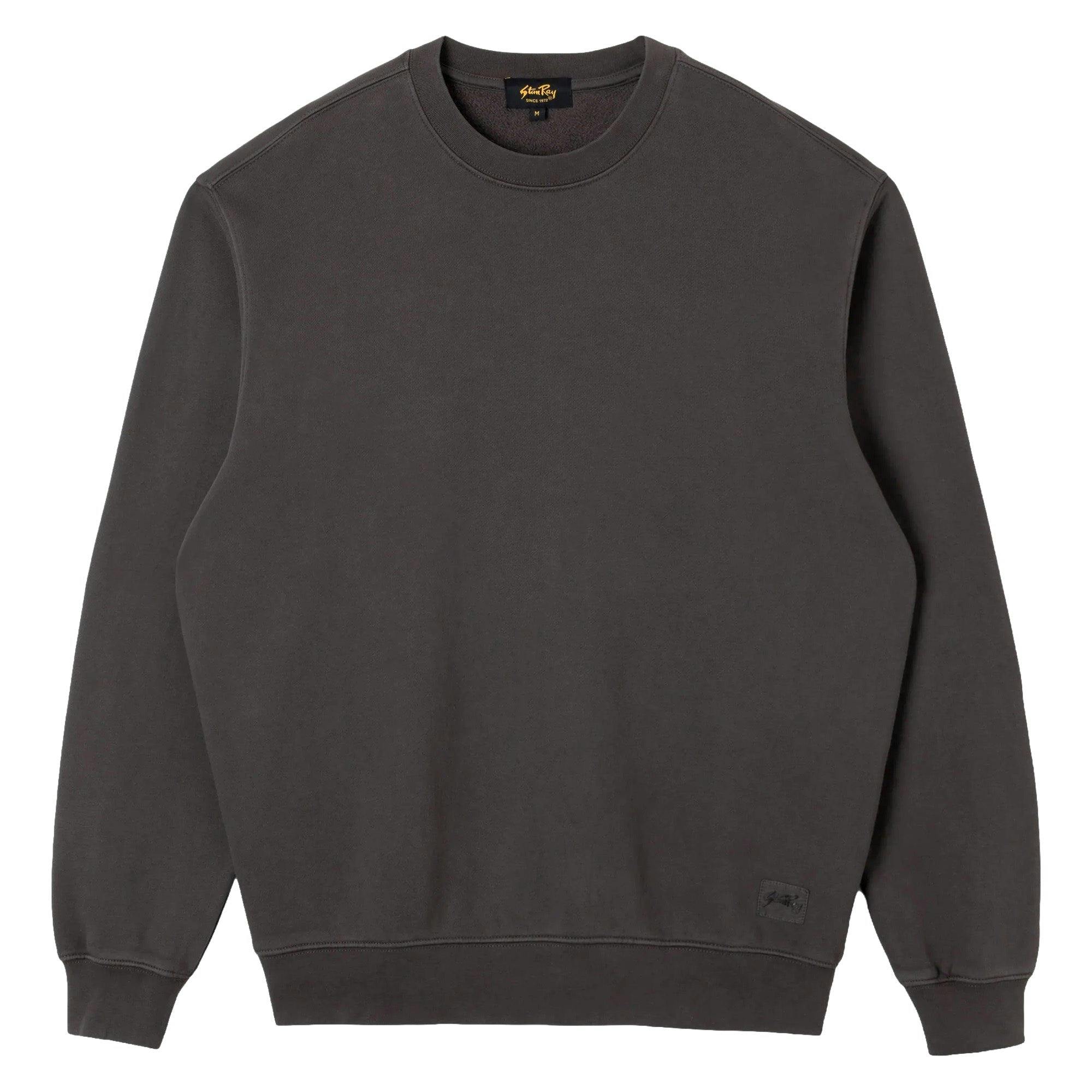 Stan Ray Unisex Black Patch Crew Sweat - Raven - Medium