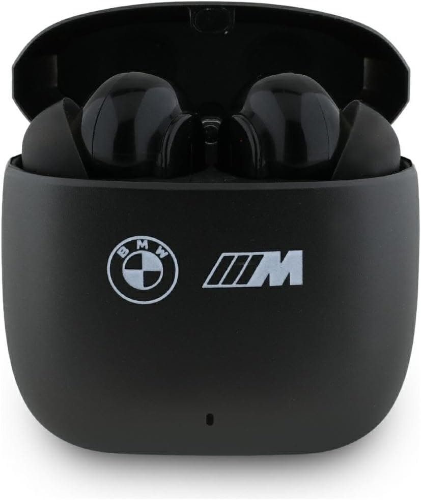 Bmw Black M Metal Logo Print Anc Enc Bluetooth Tws In Ear Headphones - Bmtwsm1alklk