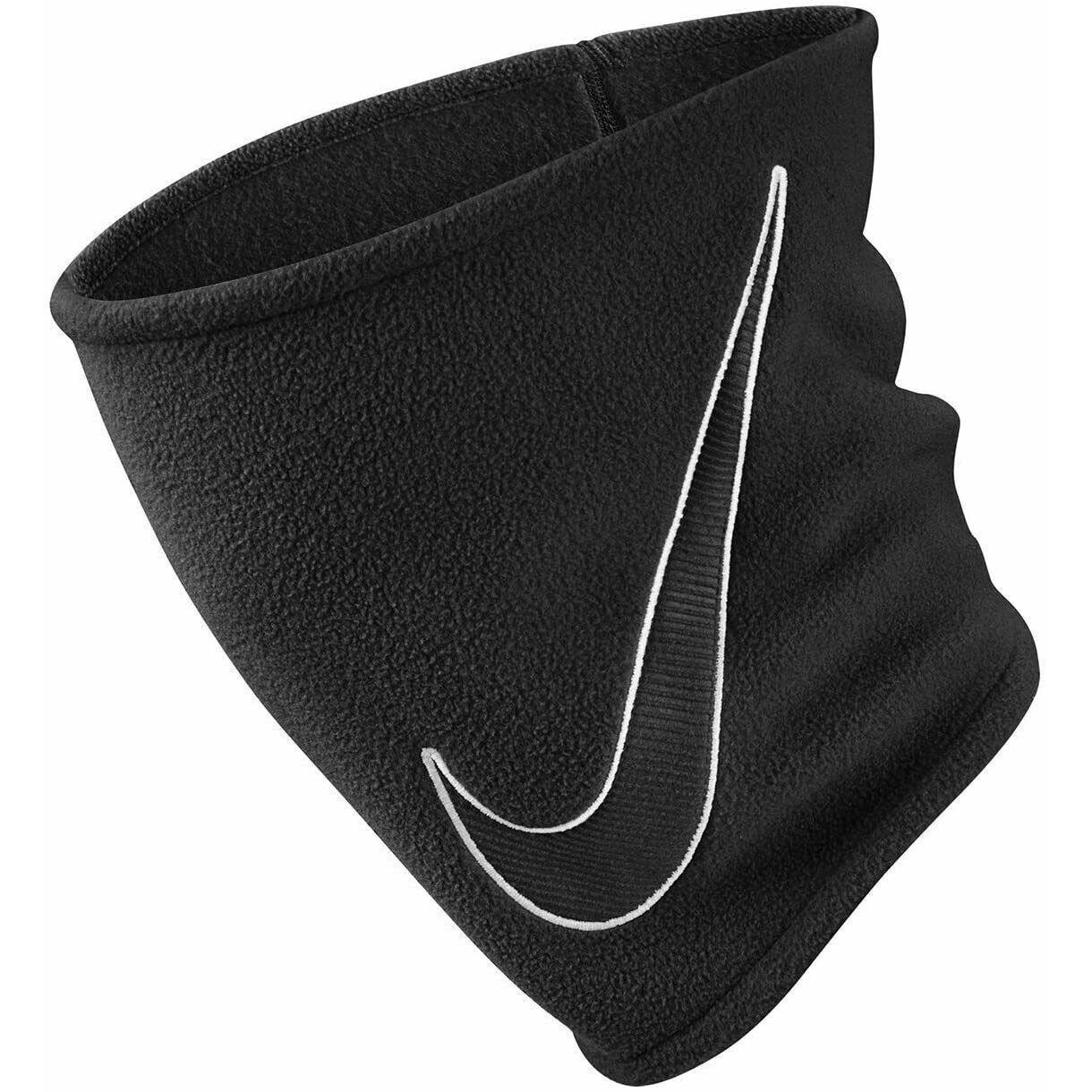 Nike Black Fleece Neck Warmer - One Size - 96% Polyester/2% Spandex/2% Rubber