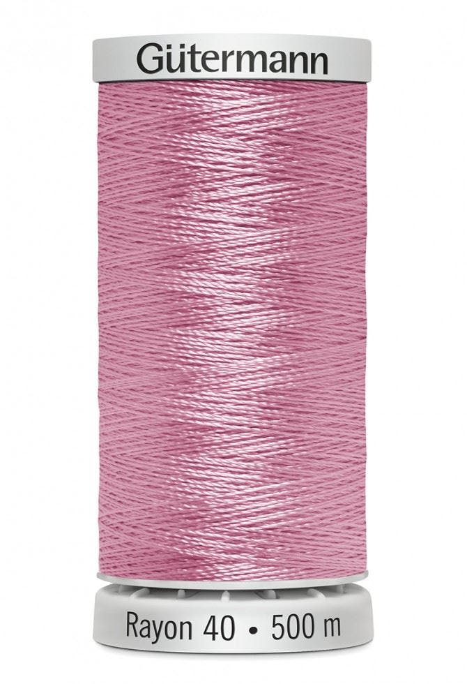 Gutermann No 40 Sulky Rayon Embroidery Thread 500M Rayon Thread Suitable For Embroidery - 1121 - 500 Metres