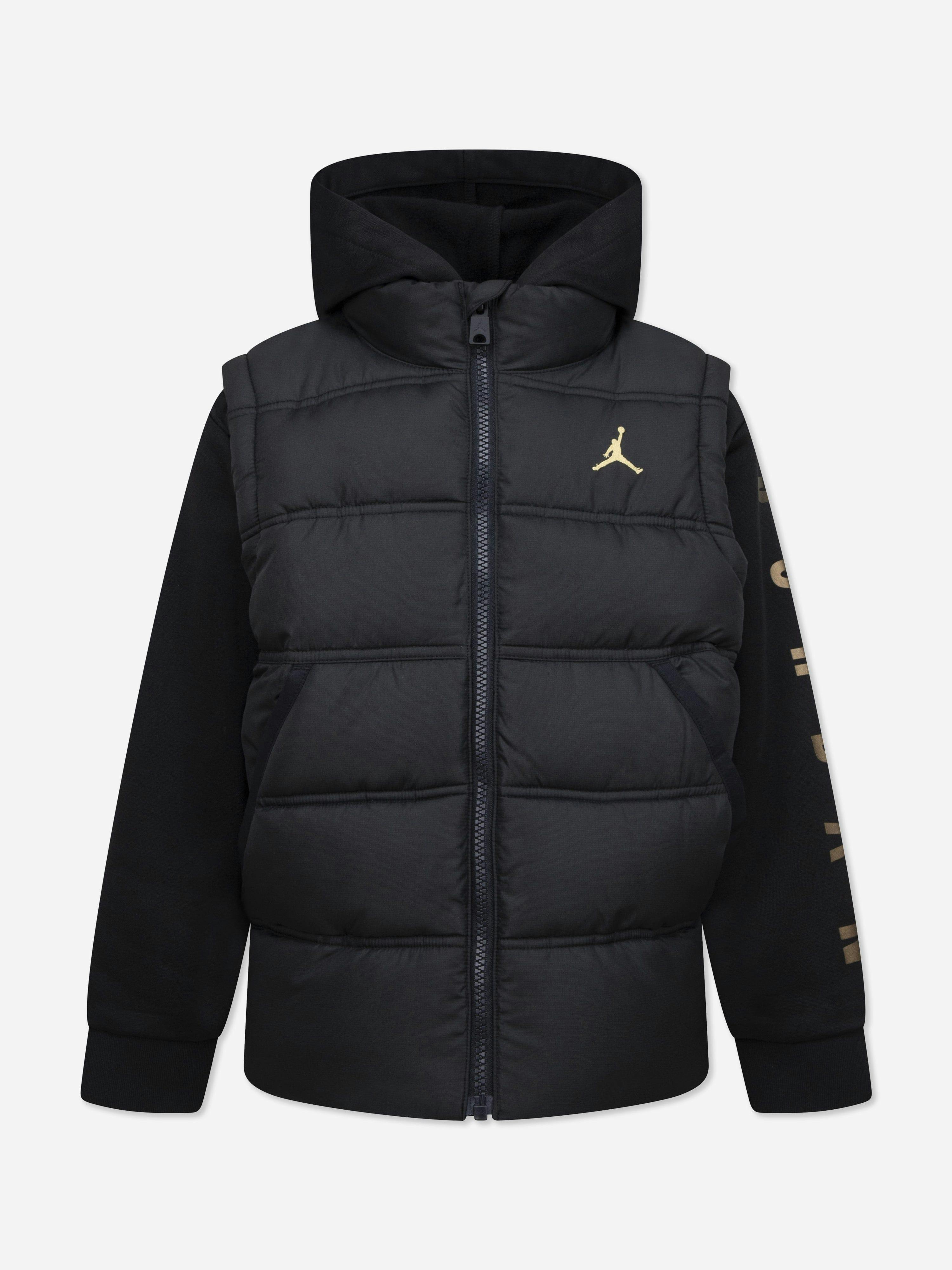 Jordan Boys Black 2-Fer Jacket In - 8 - 10 Yrs