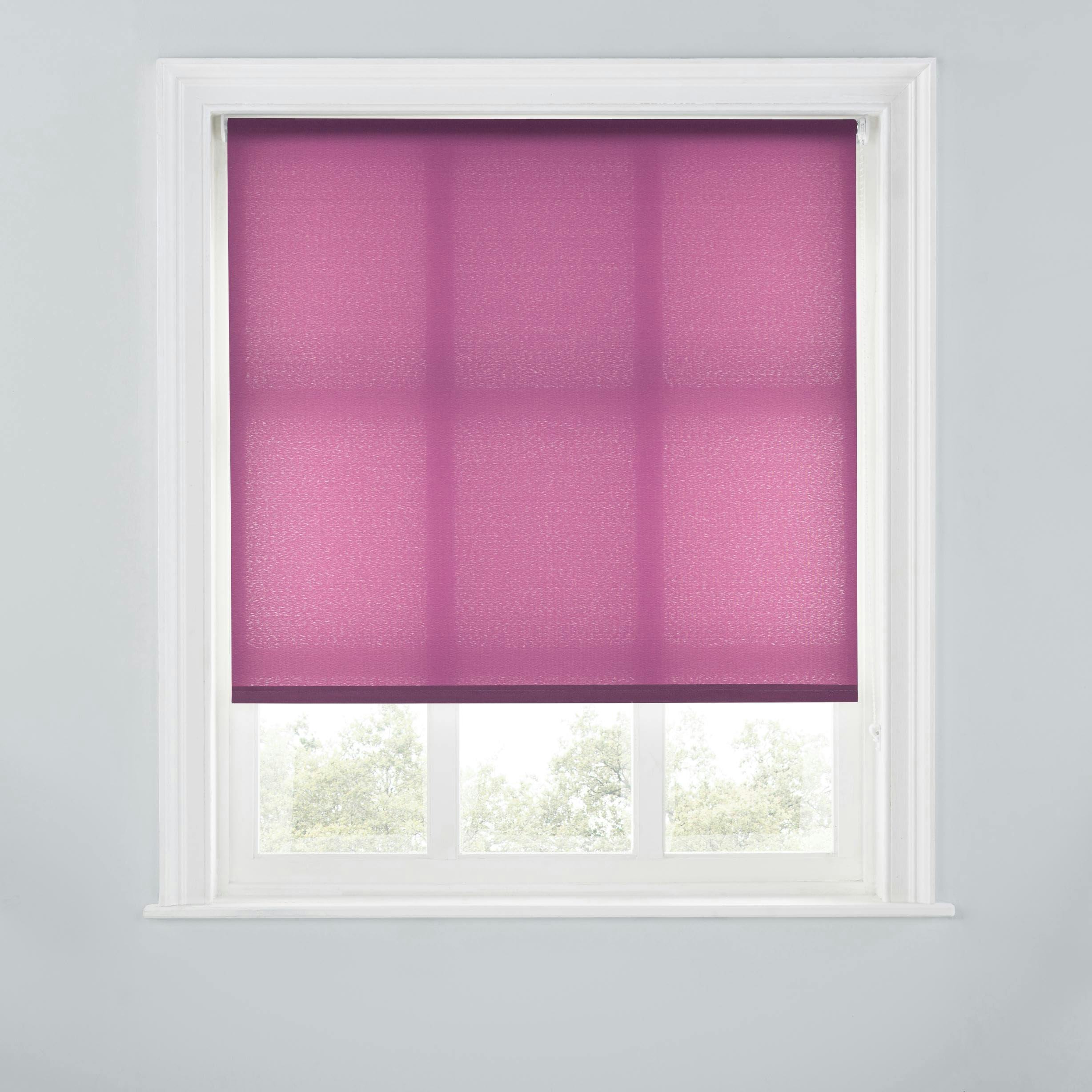 Rackhams Light Trimmable Day Roller Blind - 5Ft - Aubergine - 150Cm(W) X 170Cm(L)
