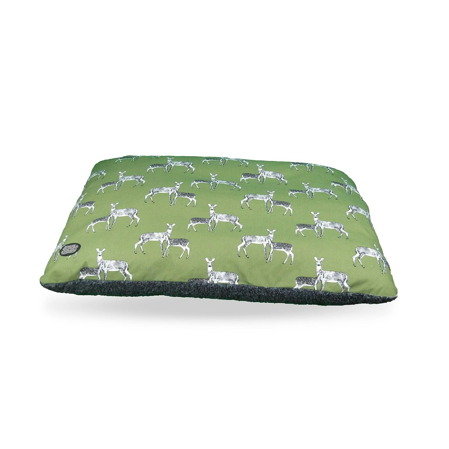 Snug And Cosy Pets Sage Deer Print Lounger - 120Cm X 70Cm
