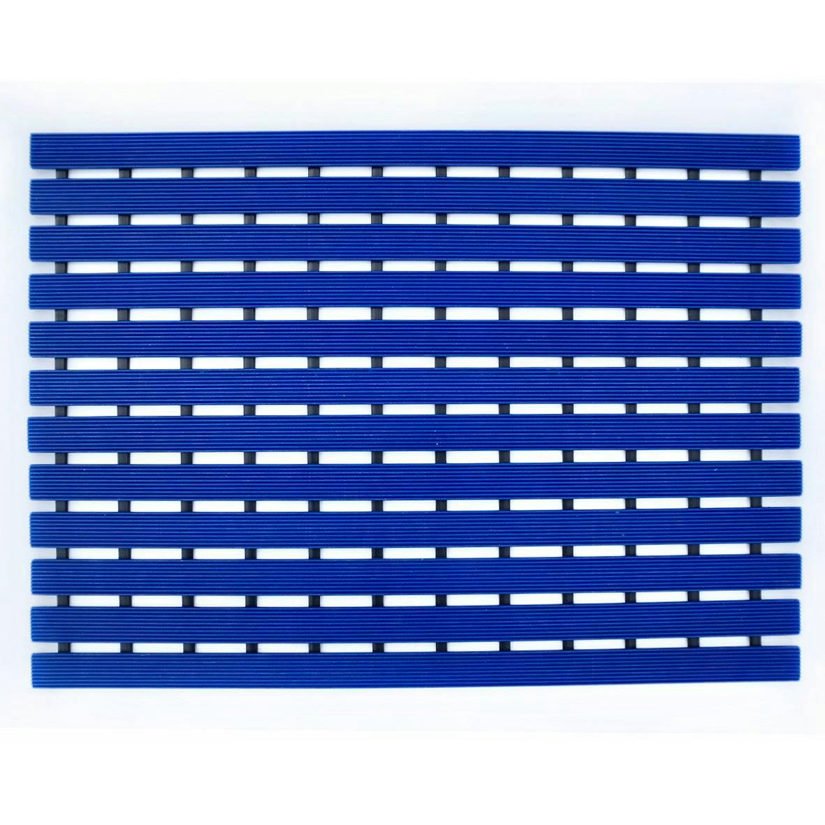 Nicoman Blue Non-Slip Pvc Duckboard Shower Mat - 61Cm X 43Cm