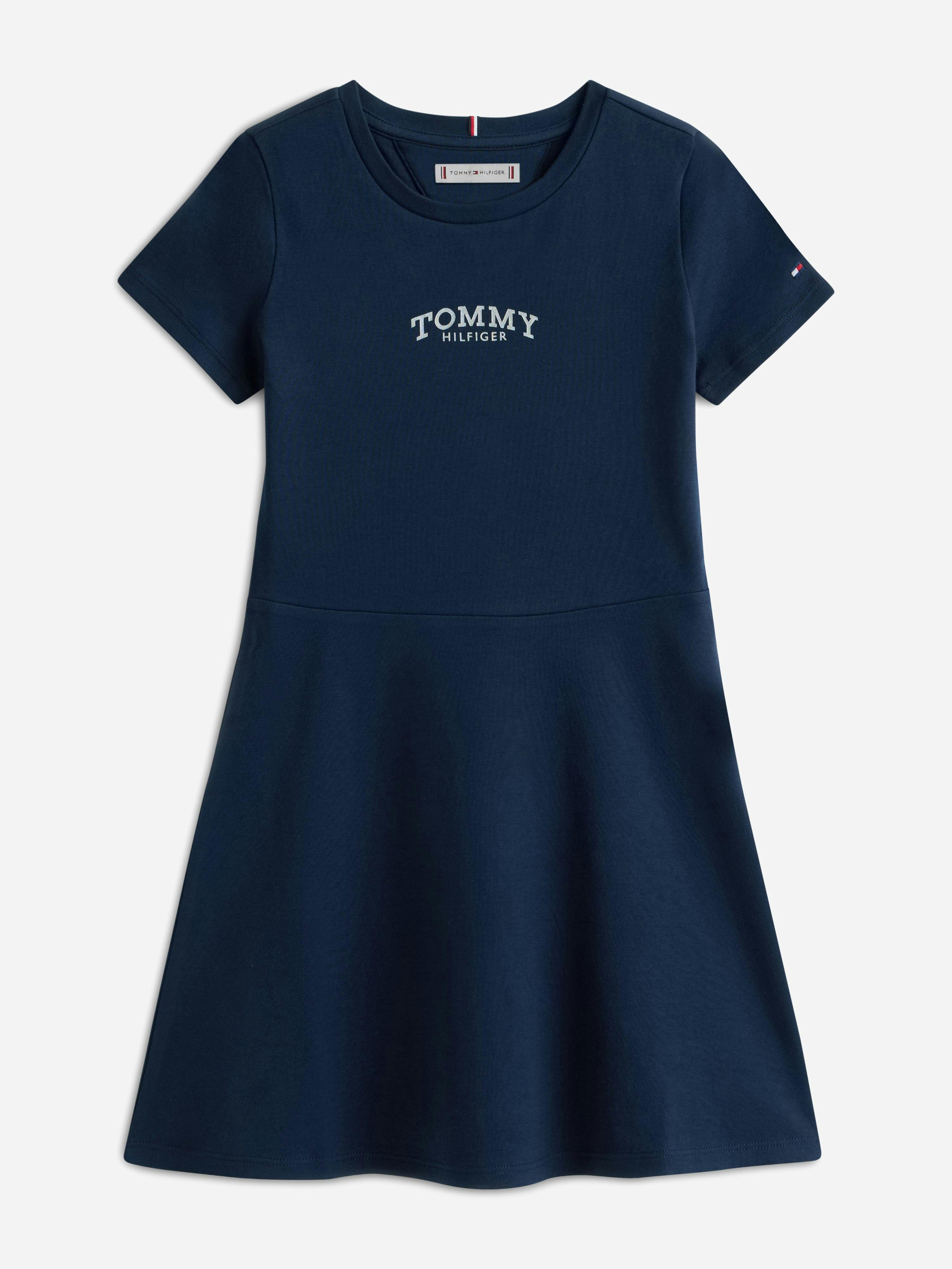 Tommy Hilfiger Girls Skater Dress In Navy - Navy - 14 Yrs