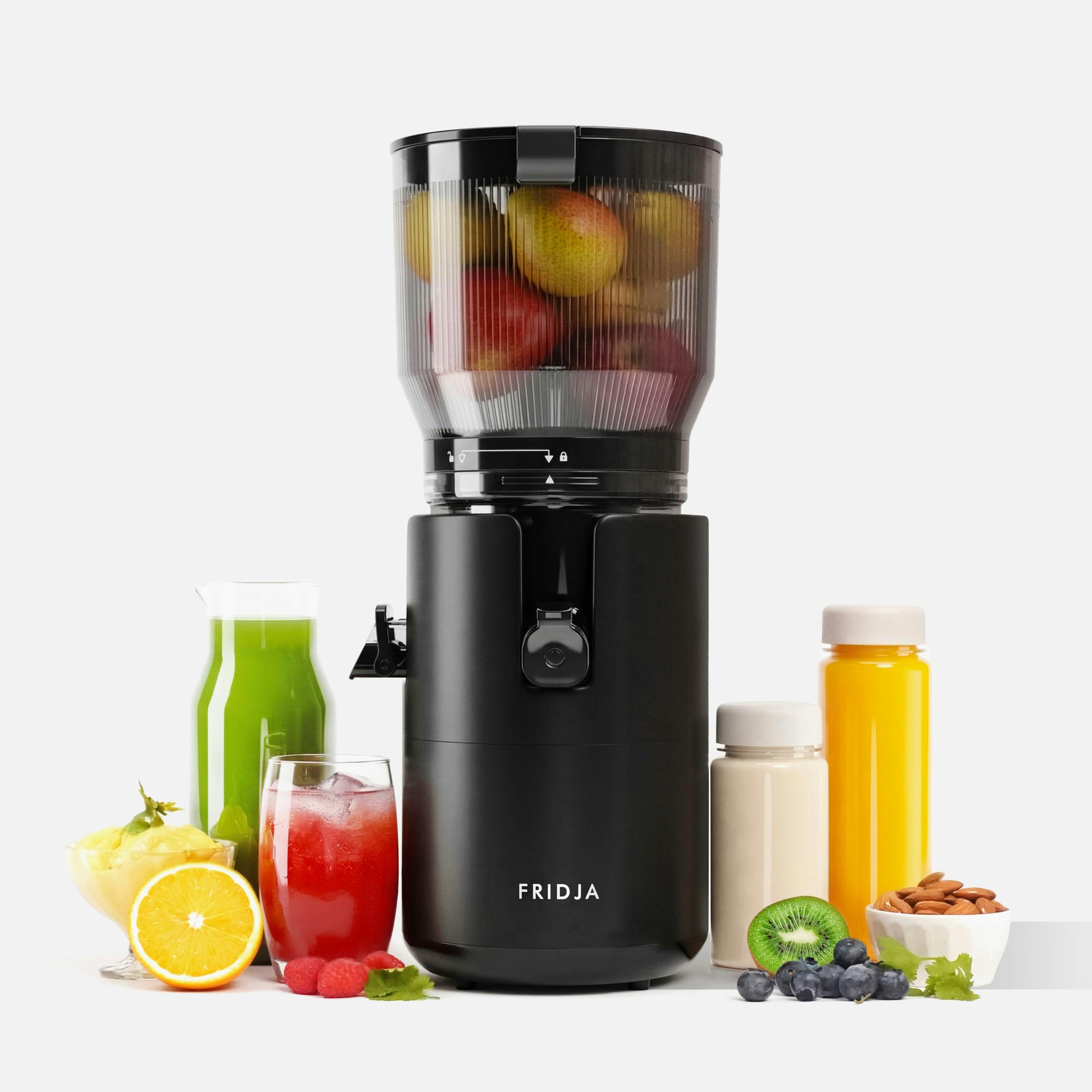 Fridja f2800 Cold Press Juicer, 180mm Whole Fruit Self-Feeding Chute | Whole Fruit Slow Juicer With 180mm Chute, 250W AC Motor, 43–50 RPM, Easy-Clean Filter, Large Jugs & Sorbet Attachment - Image 3