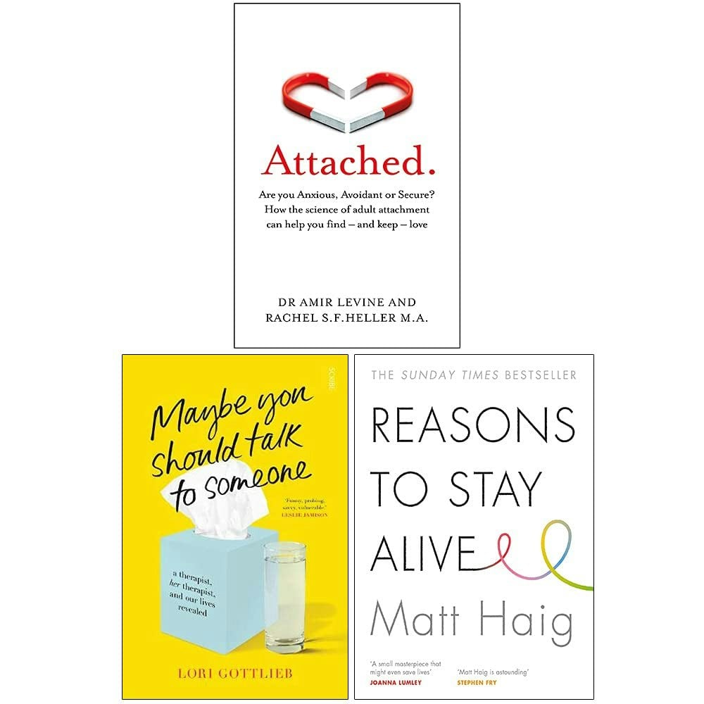 Various Publishers Attached, Maybe You Should Talk To Someone, Reasons To Stay Alive 3 Books Collection Set