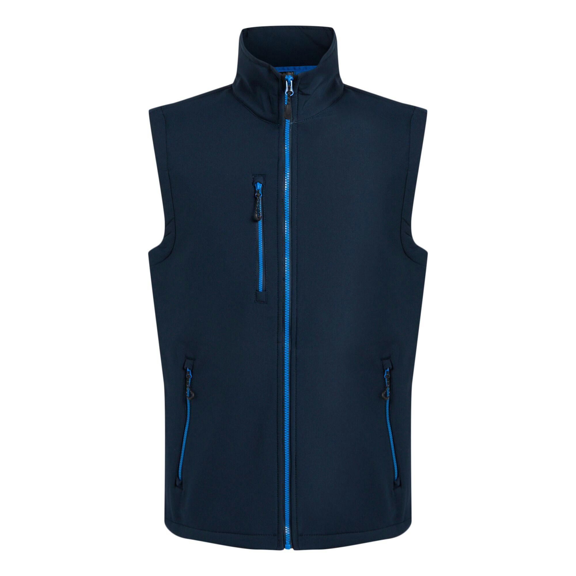 Regatta Men's Blue Professional Softshell 2 Layer Body Warmer - Navy/French - S - Navy/French - 100% Mixed