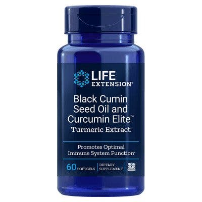 Life Extension Black Cumin Seed Oil & Curcumin Elite Turmeric Extract 60 Softgels - Image 4