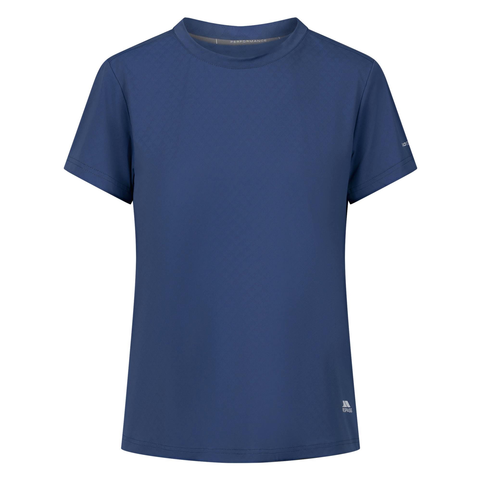 Trespass Women's Blue Arielle Active T-Shirt - Coastal - L - Coastal - 81% Polyamide/19% Elastane