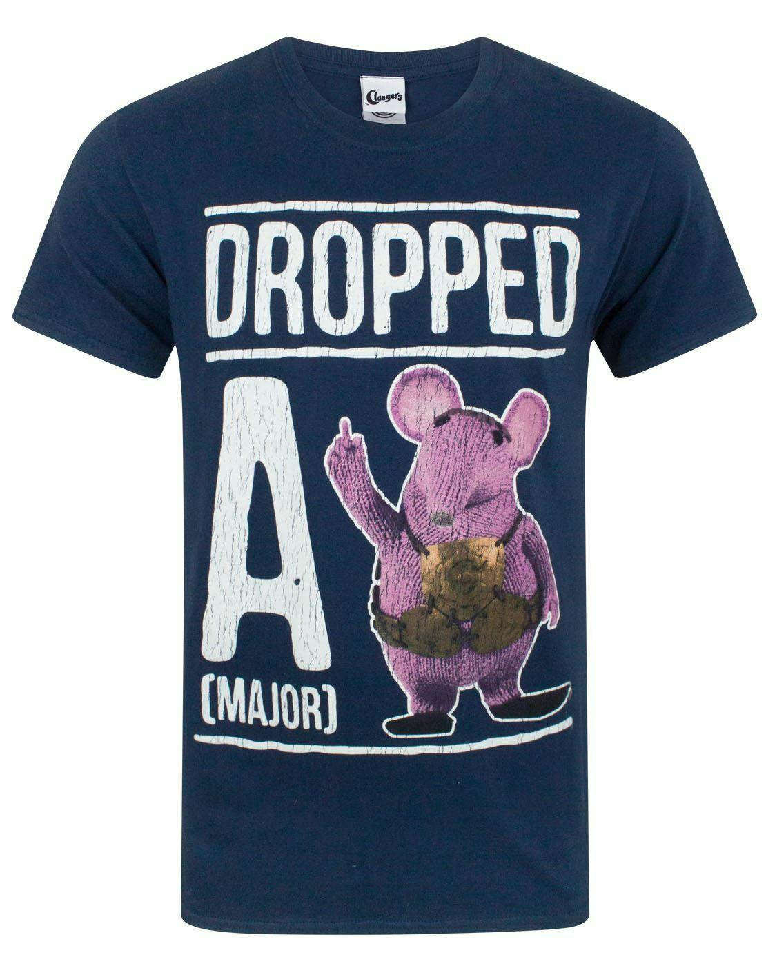 Vanilla Underground Men's Blue Clangers Major Clanger Short Sleeved T-Shirt - Large