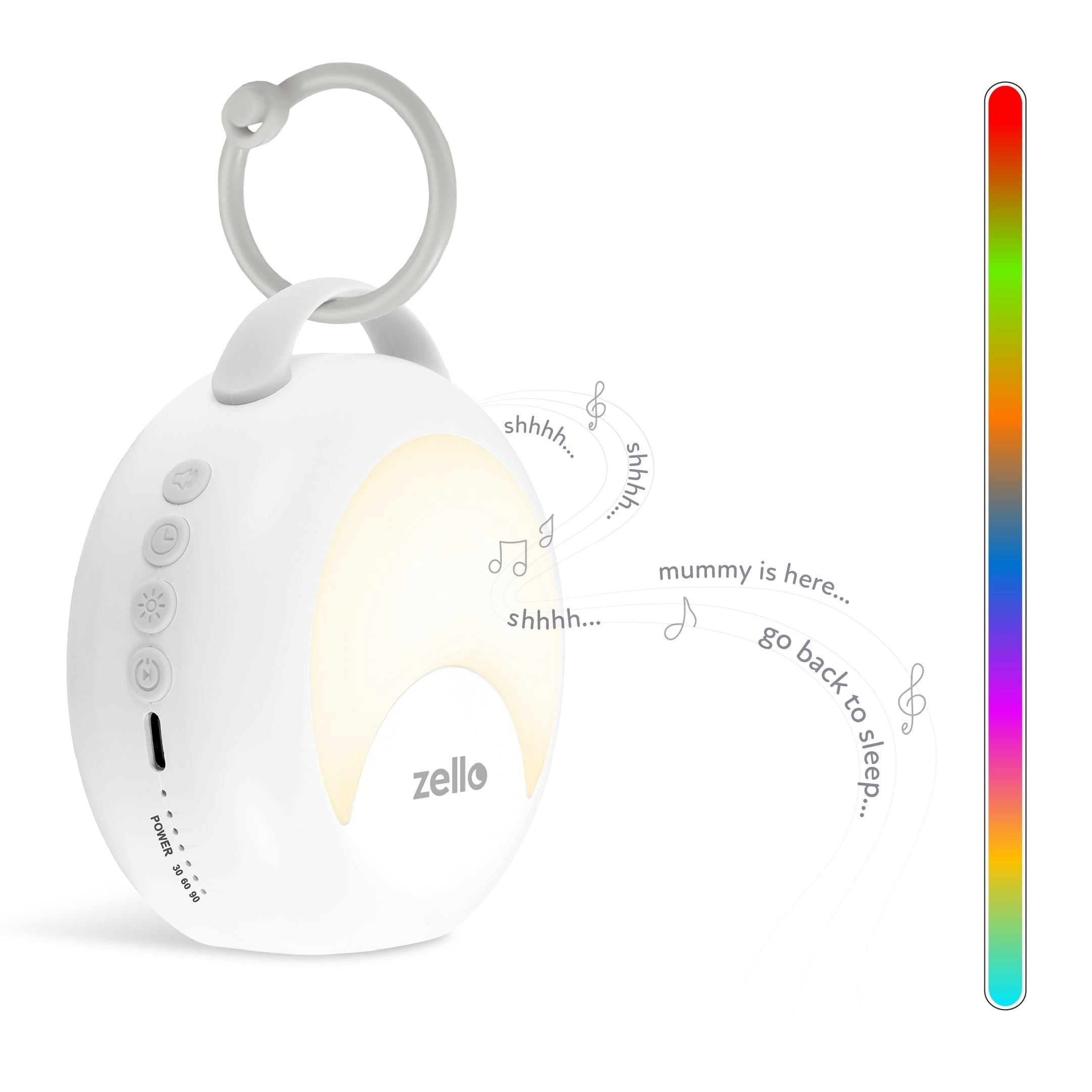 Zello White Yourvoice Portable Personalised Noise Machine - Yourvoice Portable Noise Machine