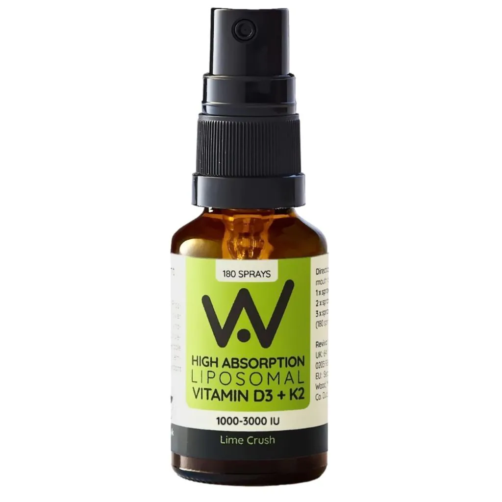 Well Actually Vitamin D3 (2000Iu's) + K2 (100Mcg) - Liposomal Spray - Lime