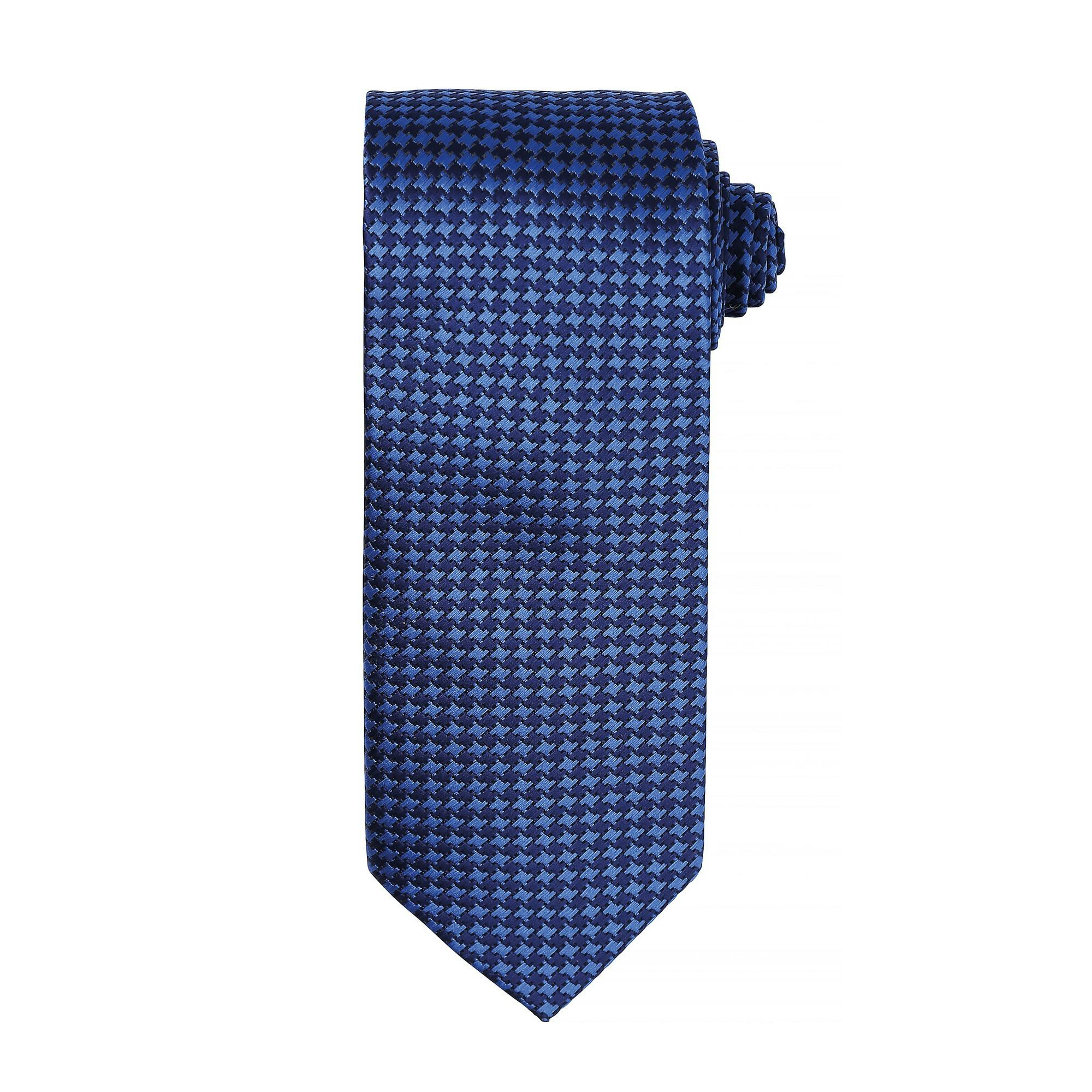 Premier Men's Royal Puppy Tooth Formal Work Tie In - Image 3