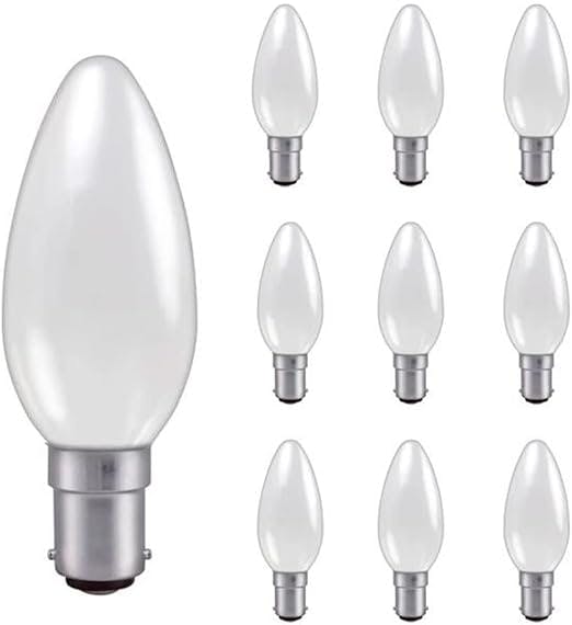 Eveready Light 10 X 25W Sbc B15 Opal Candle Bulbs