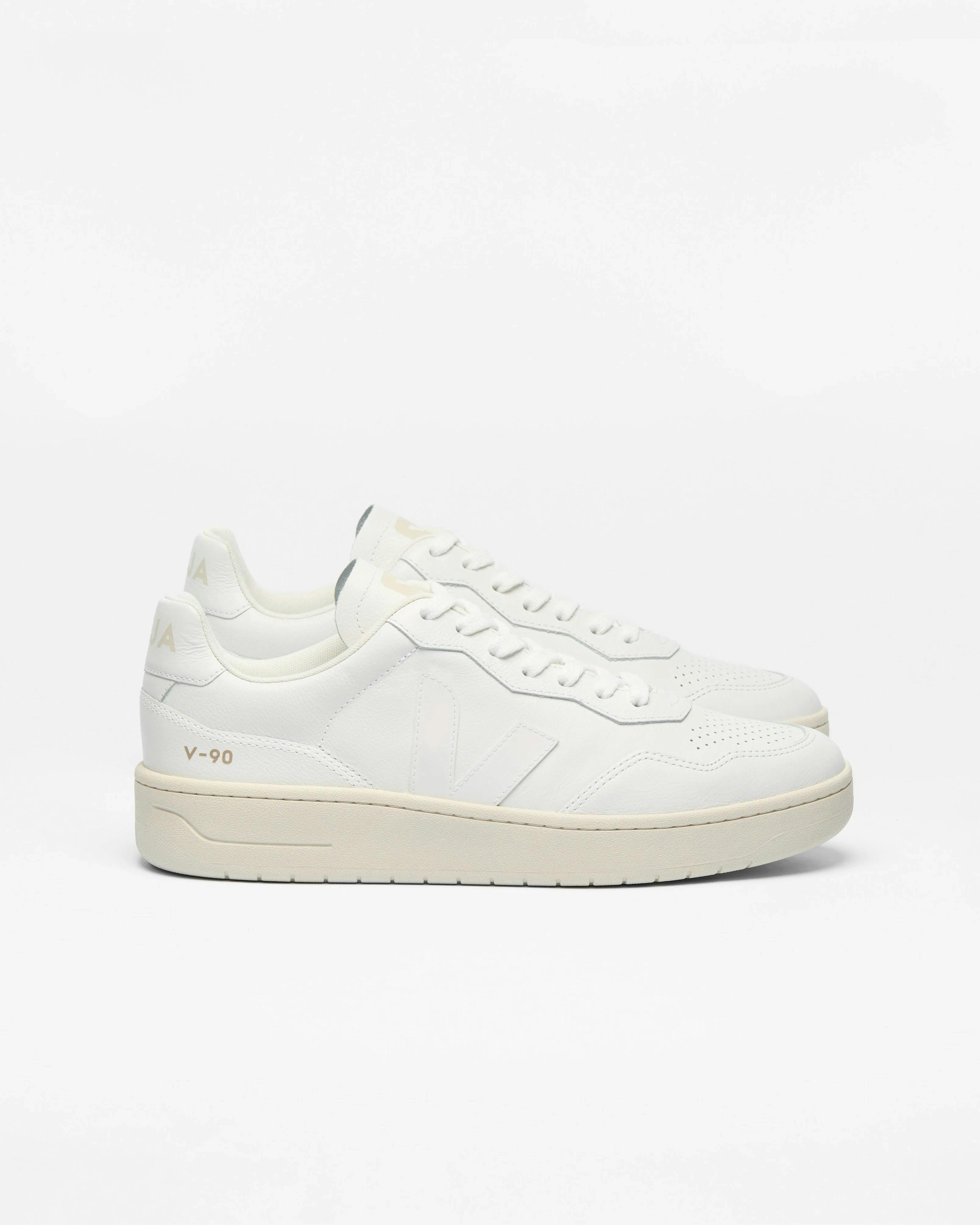 Veja Men's White V-90 Ot Leather Trainers - Extra - Extra - Uk10 Eu44 Us11