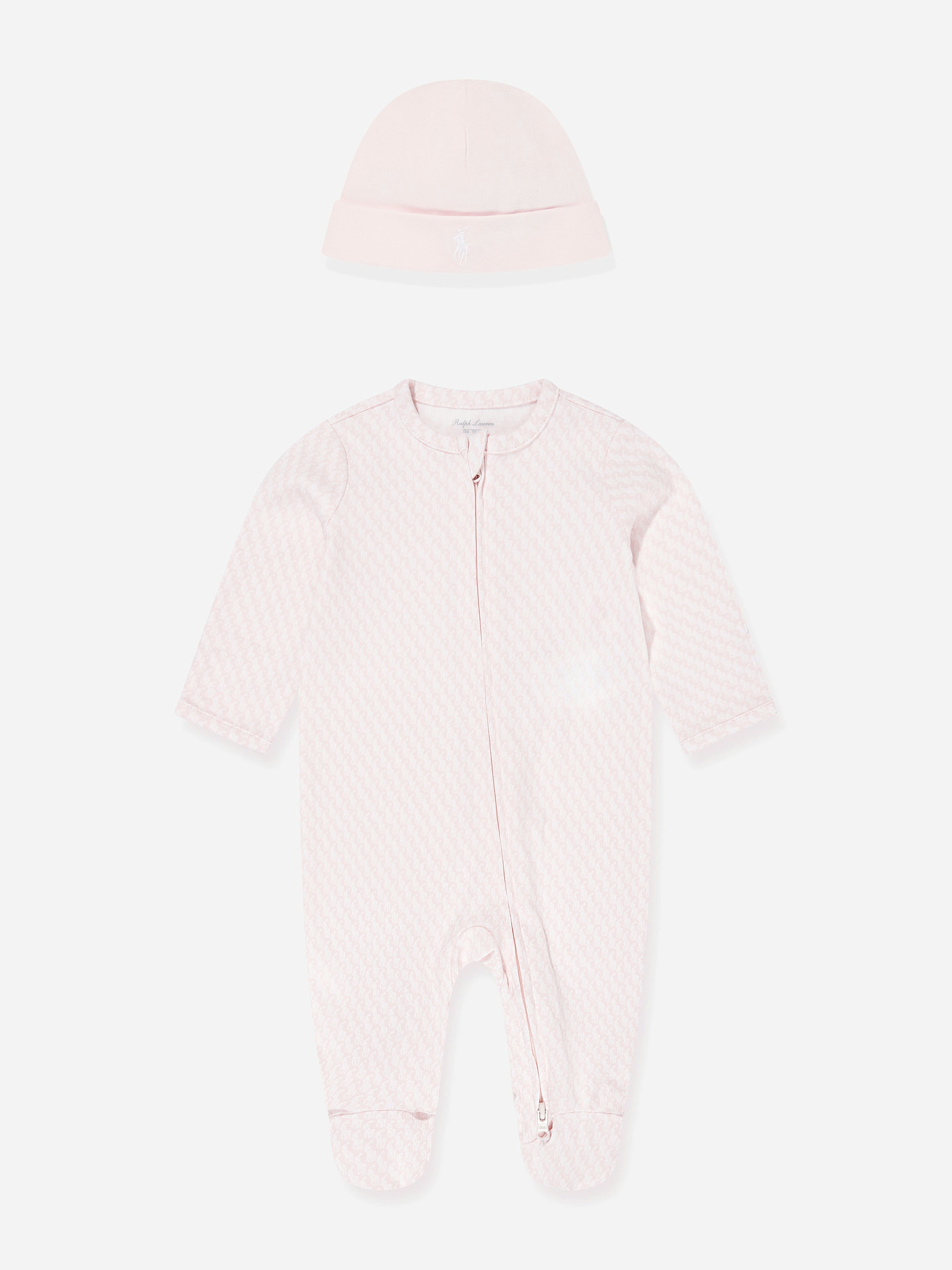 Ralph Lauren Kids Girls Pink Ralph Lauren Baby Babygrow Set In - 9 Mths