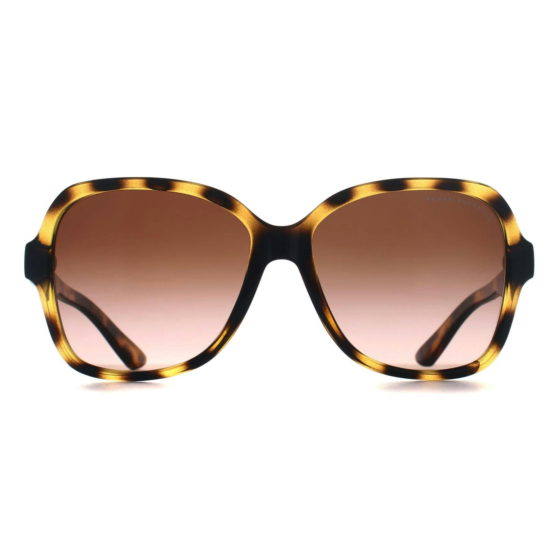 Armani Exchange Women's Brown Butterfly Shiny Havana Gradient Ax4029s - Image 3