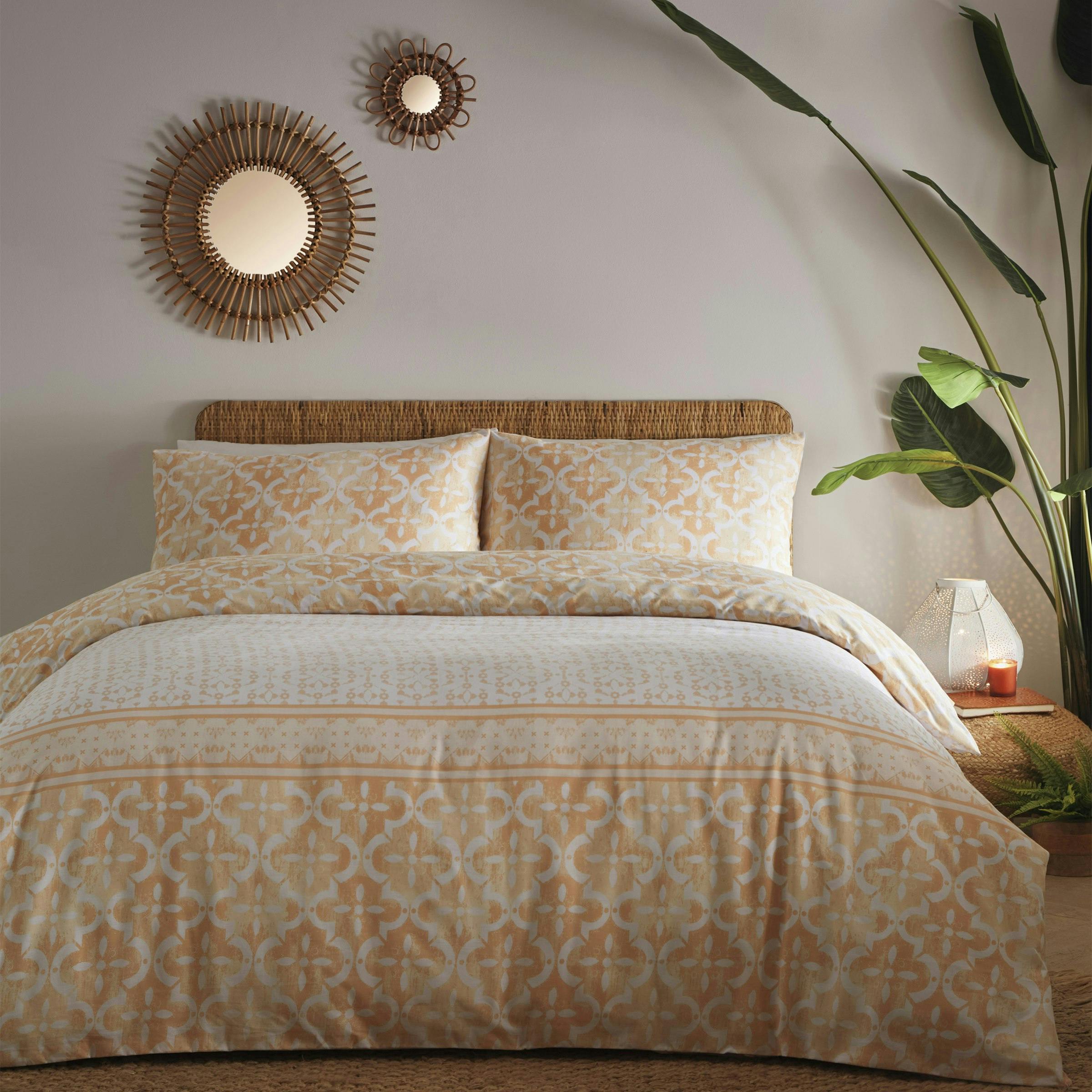 Martex Orange Charlotte Thomas Medina Duvet Cover Set - Super King