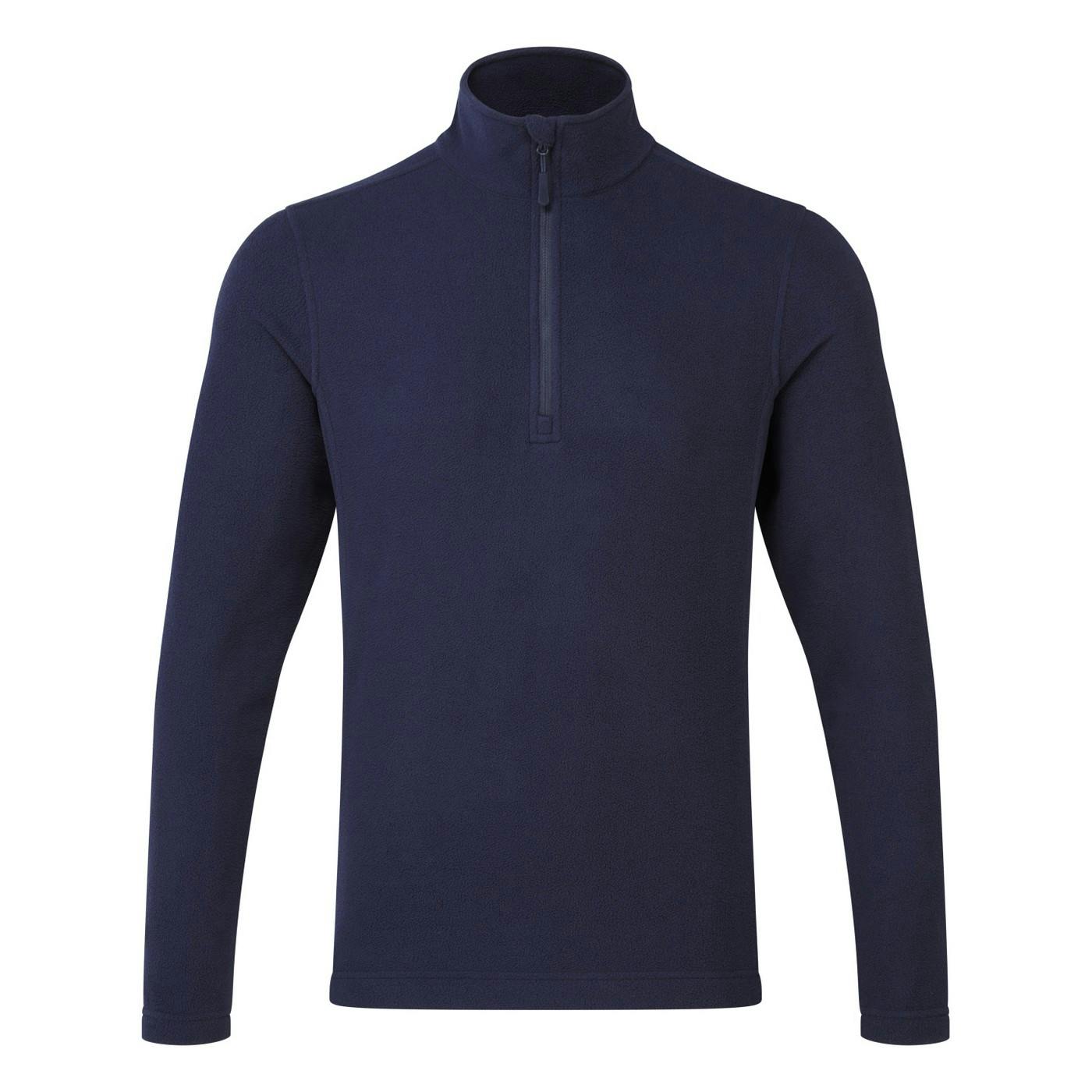 Premier Unisex Adult Recyclight Quarter Zip Fleece - Navy - 5XL - Navy - 100% Recycled Polyester