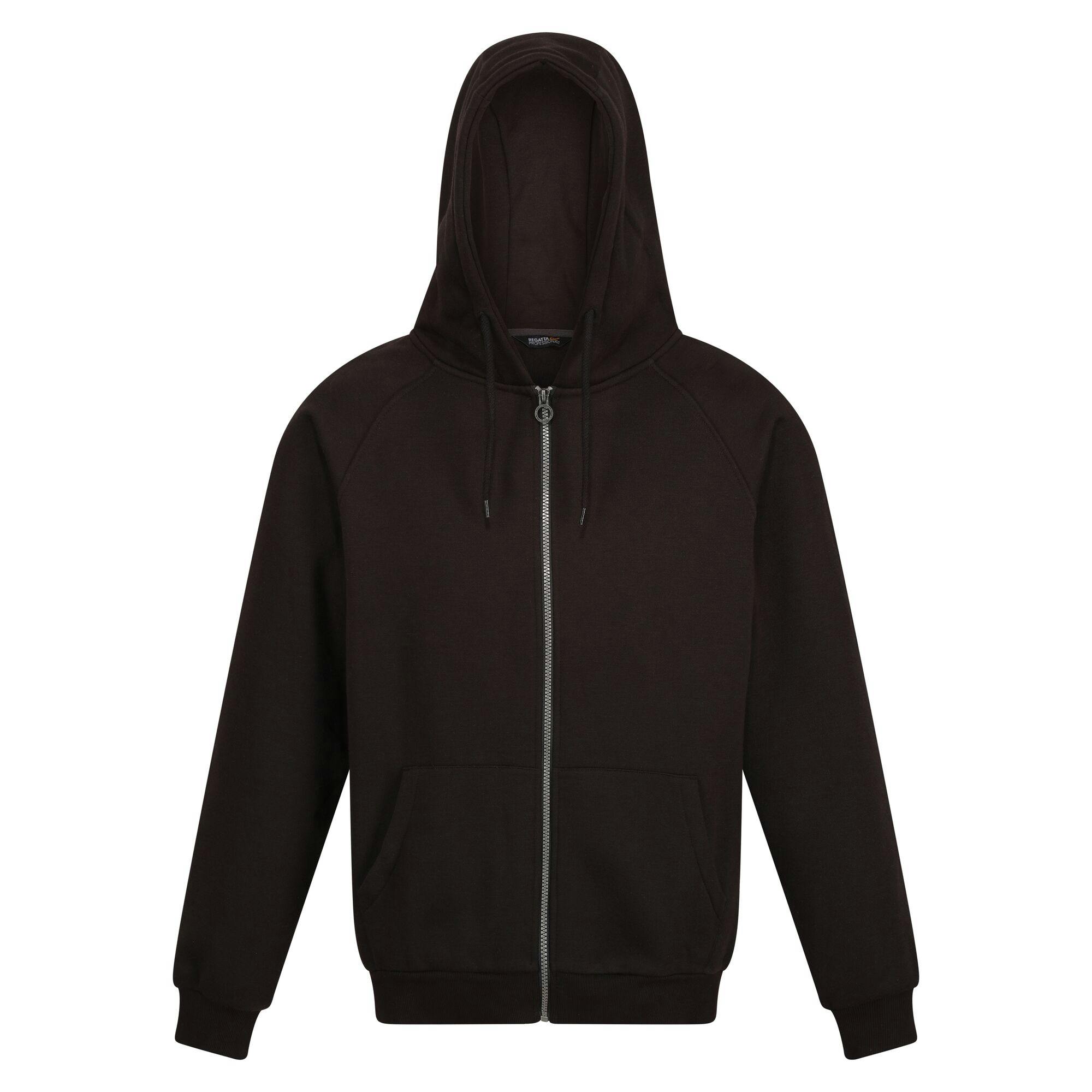 Regatta Men's Black Professional Full Zip Hoodie - M - 65% Polyester/35% Cotton