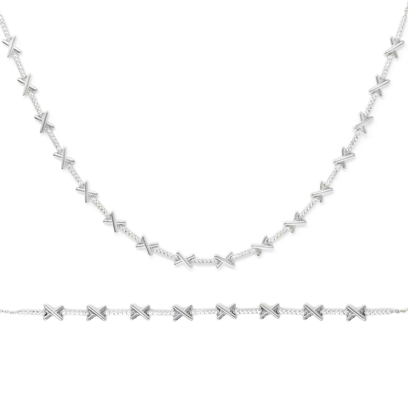 Say It With Silver Kiss Tennis Gift Set