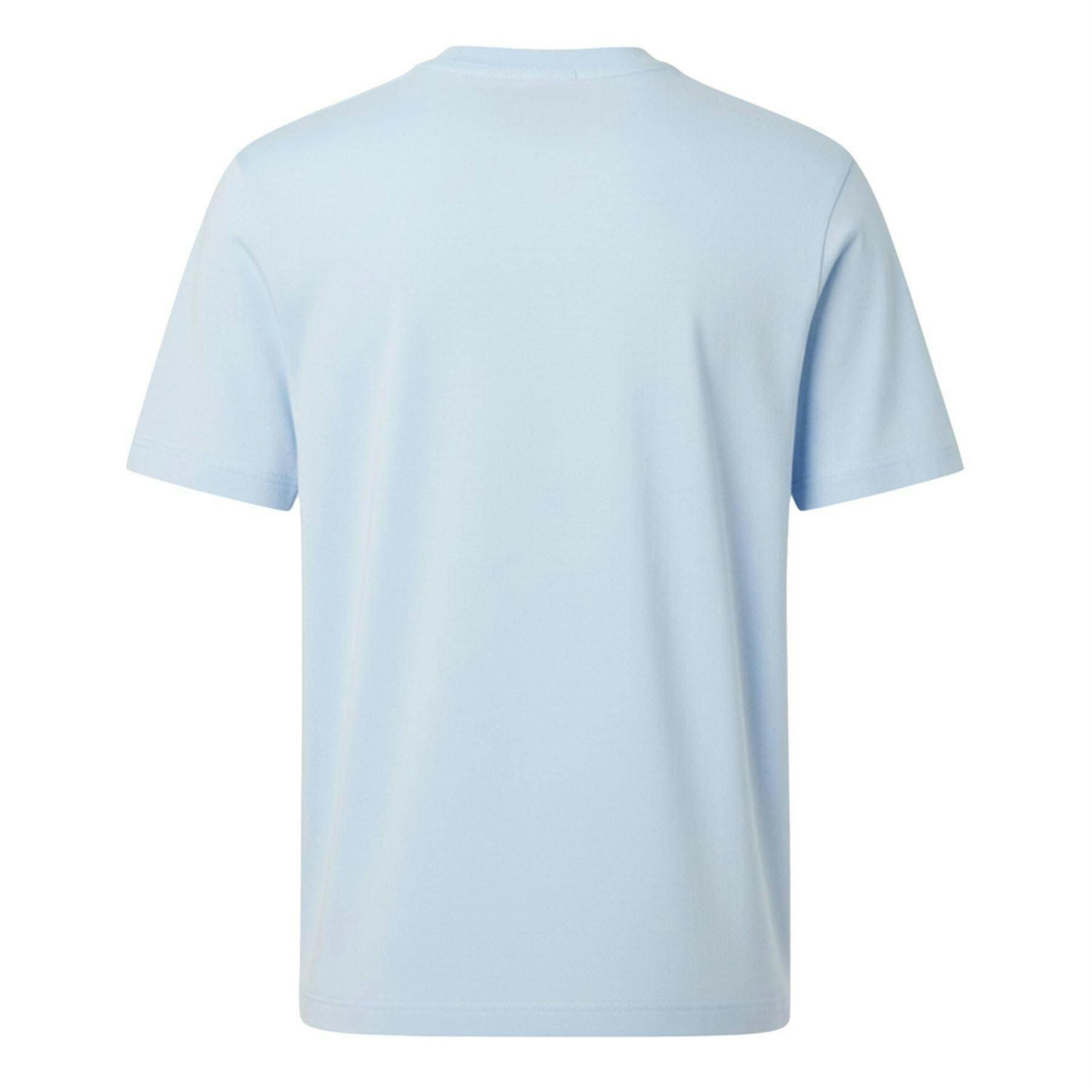 Lacoste Unisex Blue Adult Embroidered Logo T-Shirt - Xs - 98% Cotton/2% Elastane