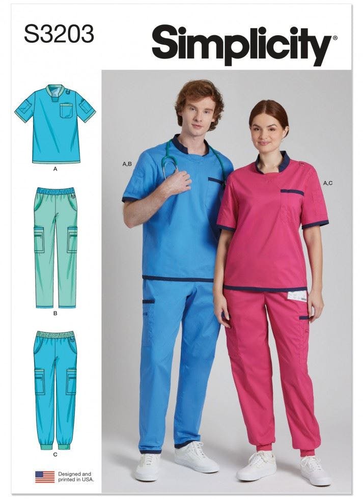 Simplicity Women's Sewing Pattern 3203, Tops, Trousers For A (Xs-S-M-L-Xl-Xxl) - Intermediate - A (Xs-S-M-L-Xl-Xxl)