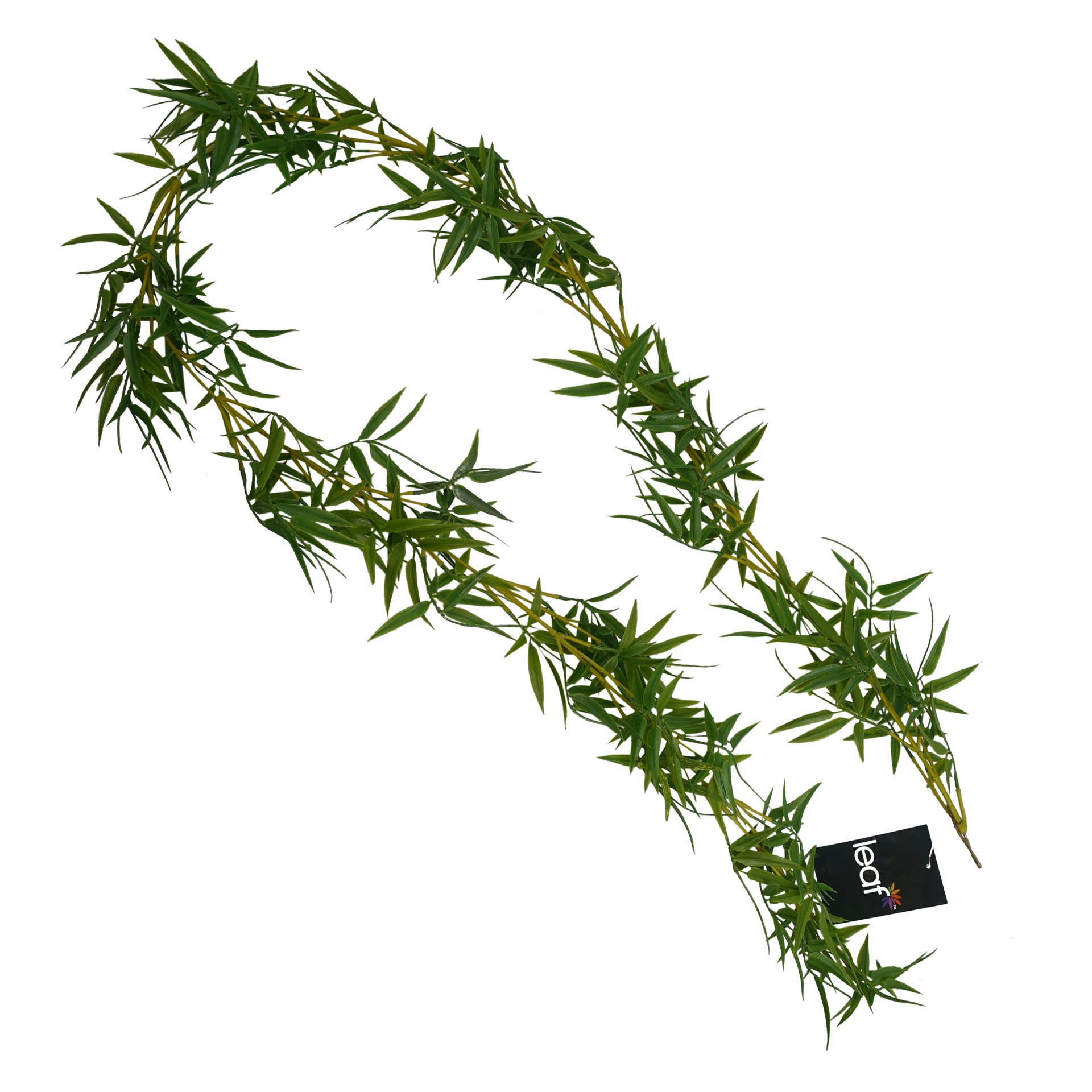 Leaf Green Artificial Bamboo Hanging Garland - 180Cm