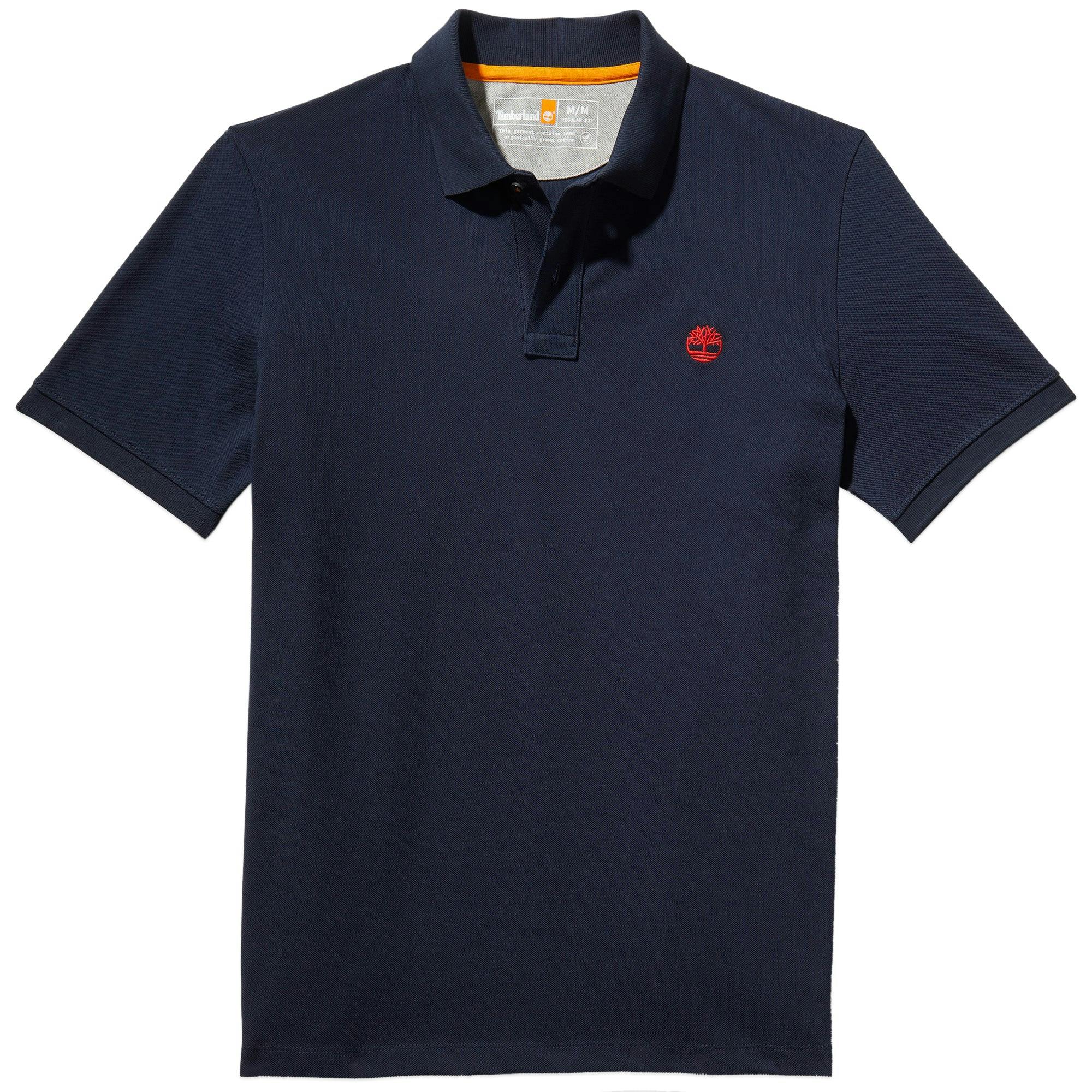 Timberland Dark Millers River Pique Polo - Sapphire - Small