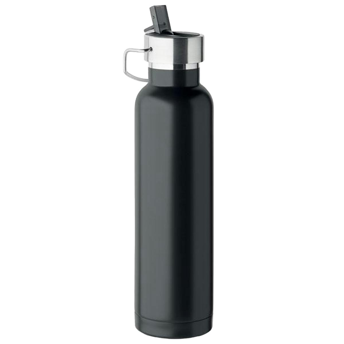 Midocean Black Riflow Double-Walled 660Ml Bottle - One Size