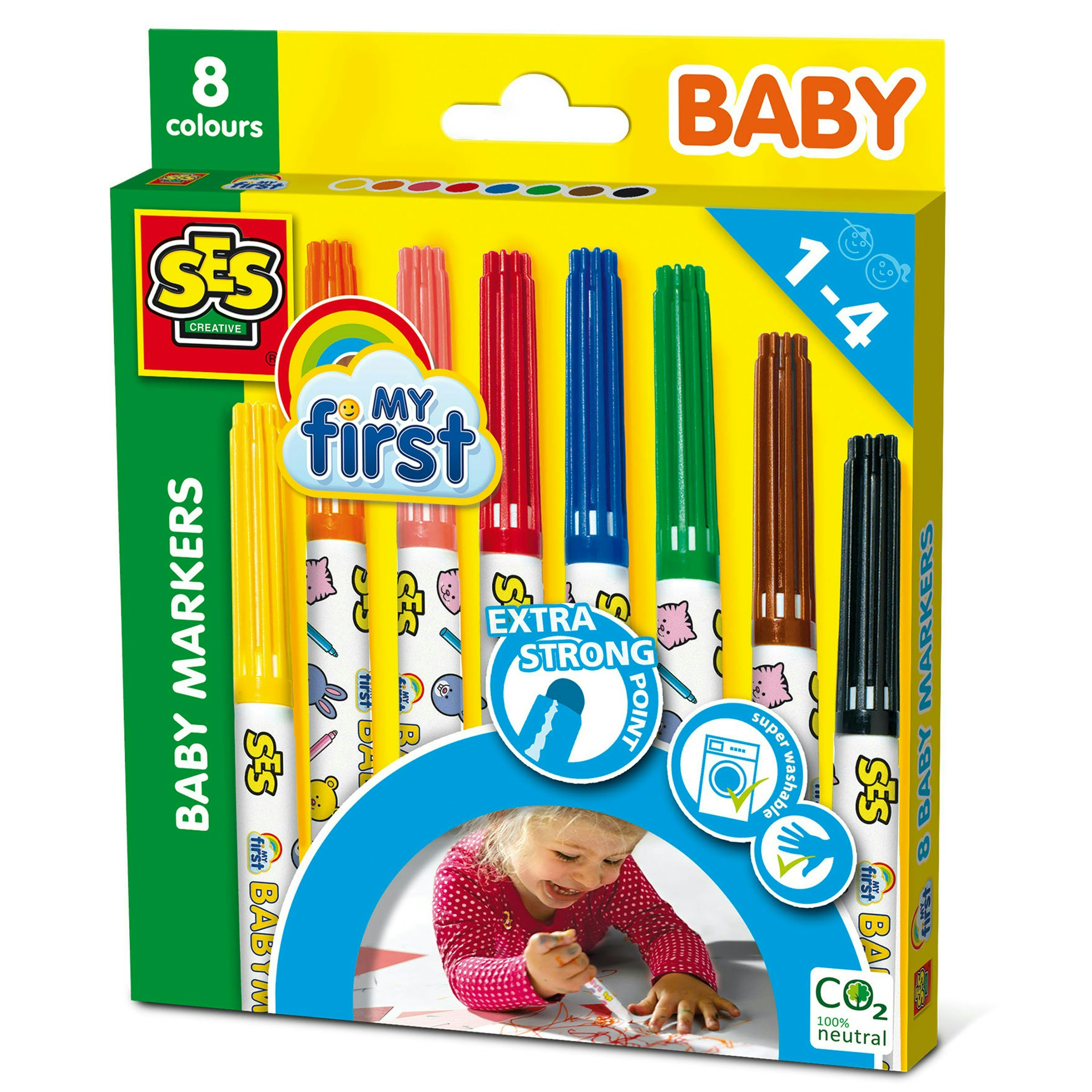 Ses Creative My First - Baby Markers 8 Colours
