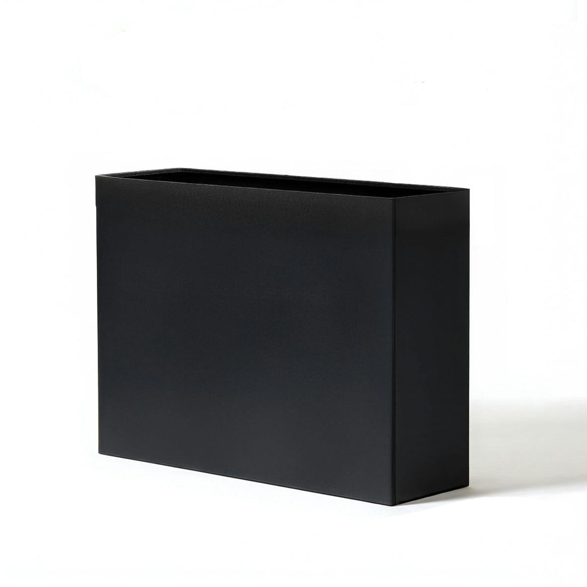 Rackhams Black Galvanised Matte Trough Metal Planter - 90Cm X 82Cm