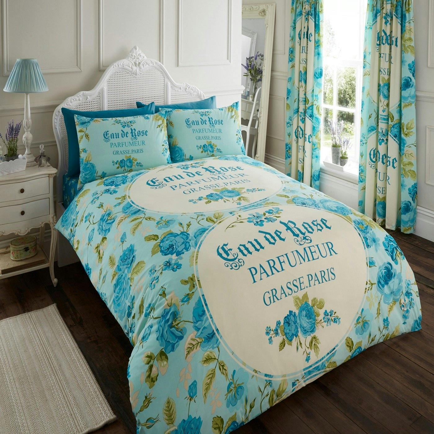 Smart Living Iola Duvet Cover And Pillowcase Set - Teal - Double (200Cm X 200Cm)