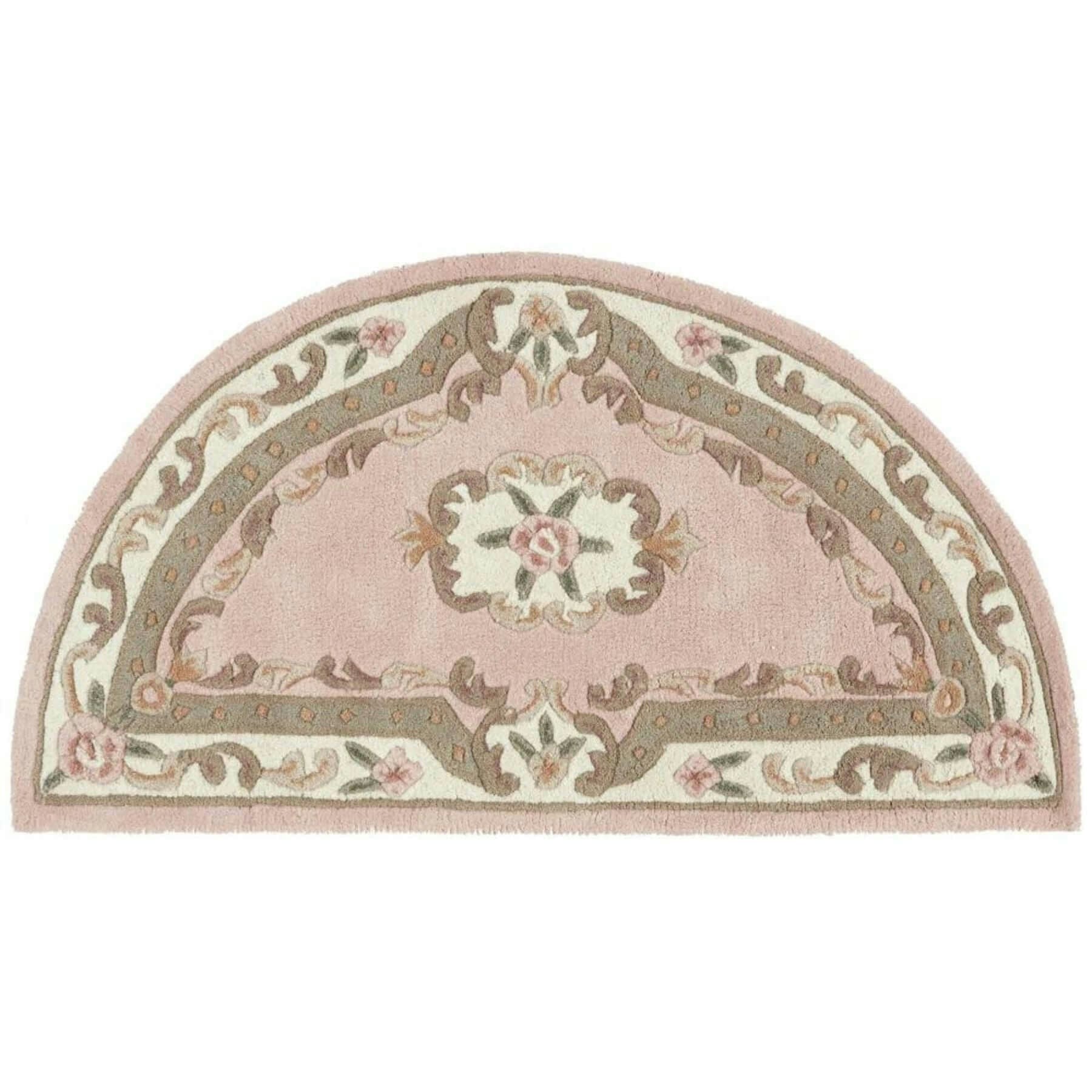 The Rugs Pink Shensi Medallion Rug - 67X127 Cm